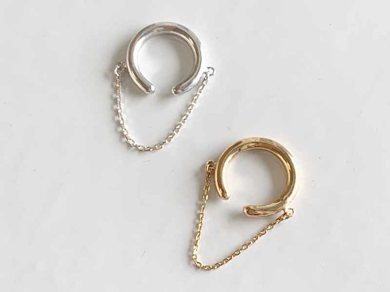 チェーンイヤーカフ 片耳 Iichi ハンドメイド クラフト作品 手仕事品の通販