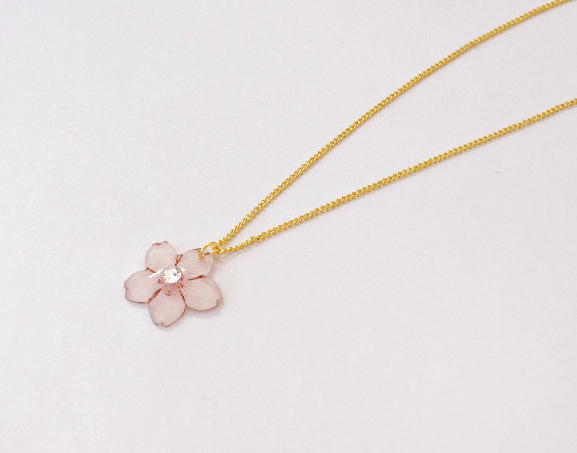 Sakura Necklace 桜のネックレス 春 花 和 Iichi ハンドメイド クラフト作品 手仕事品の通販