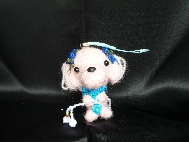 マルチーズ お願いわんちゃんストラップ 手作り犬の編みぐるみ人形 Iichi ハンドメイド クラフト作品 手仕事品の通販