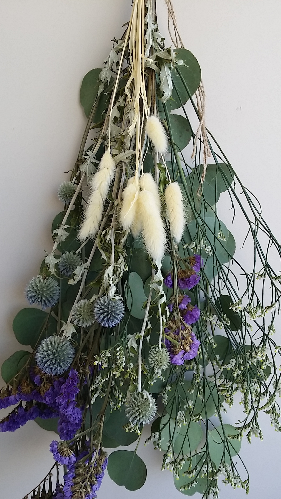 ナチュラルグリーンのドライフラワースワッグ Iichi ハンドメイド クラフト作品 手仕事品の通販