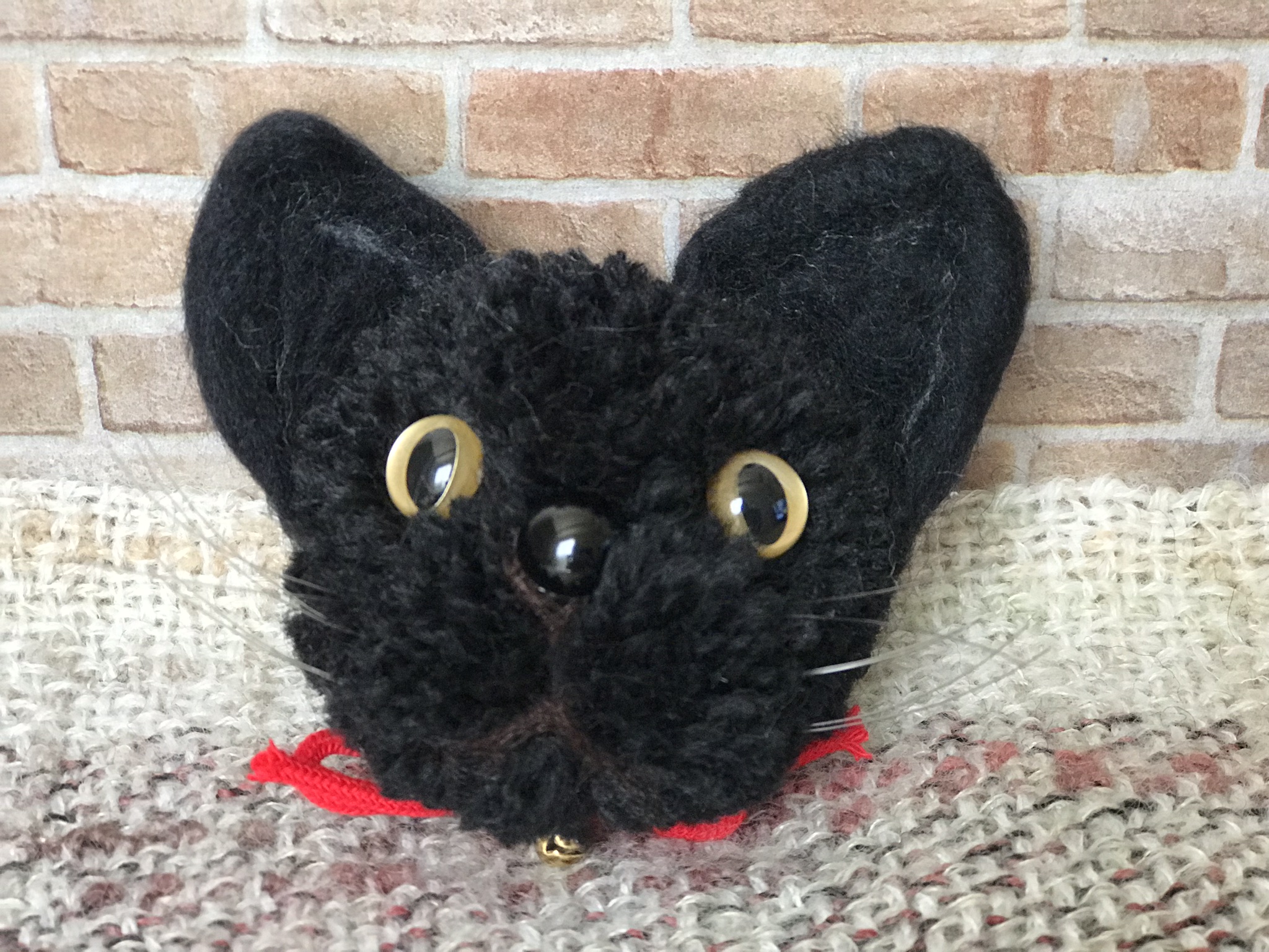 黒猫のぽんぽん Iichi ハンドメイド クラフト作品 手仕事品の通販