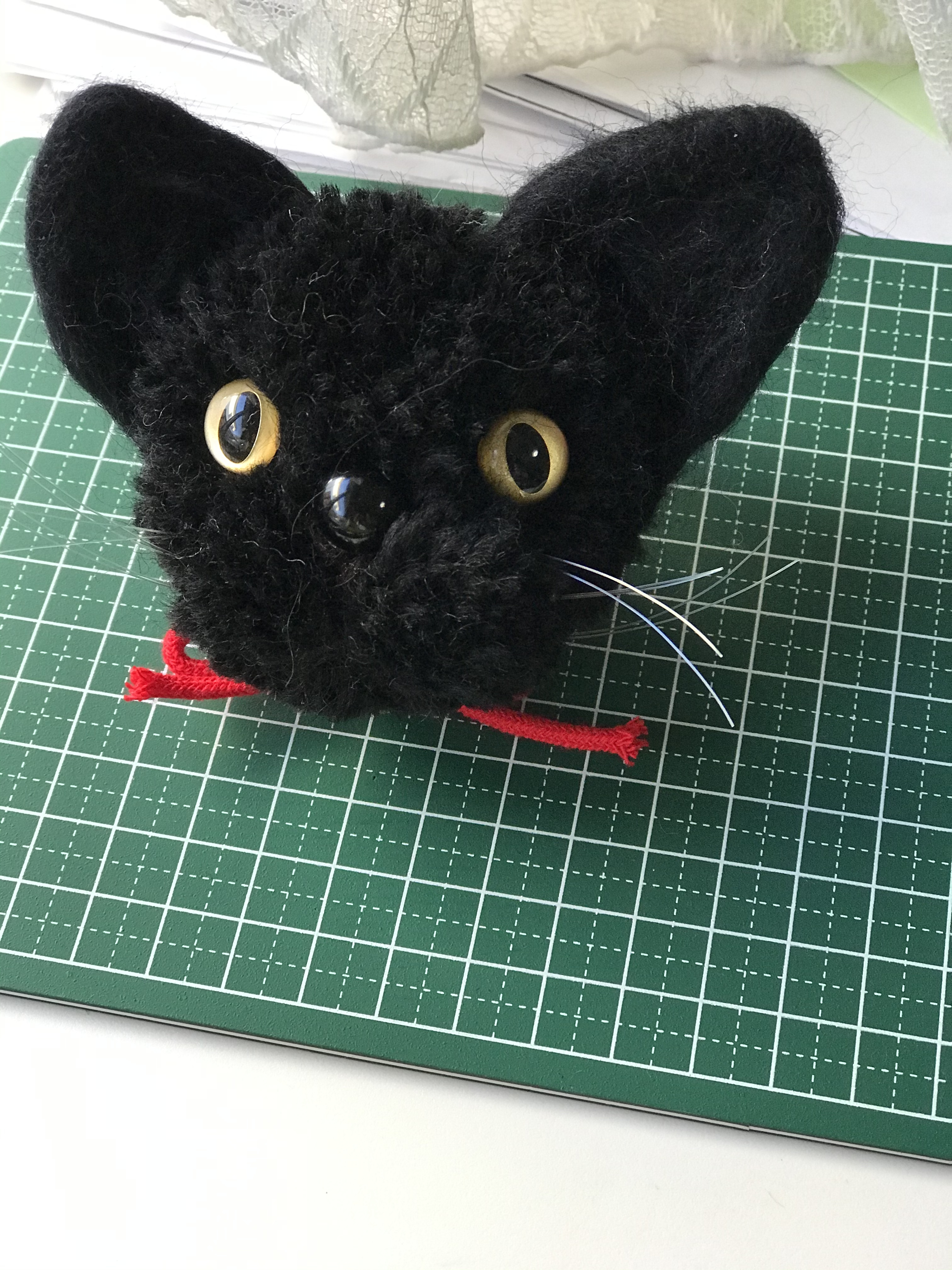 黒猫のぽんぽん Iichi ハンドメイド クラフト作品 手仕事品の通販