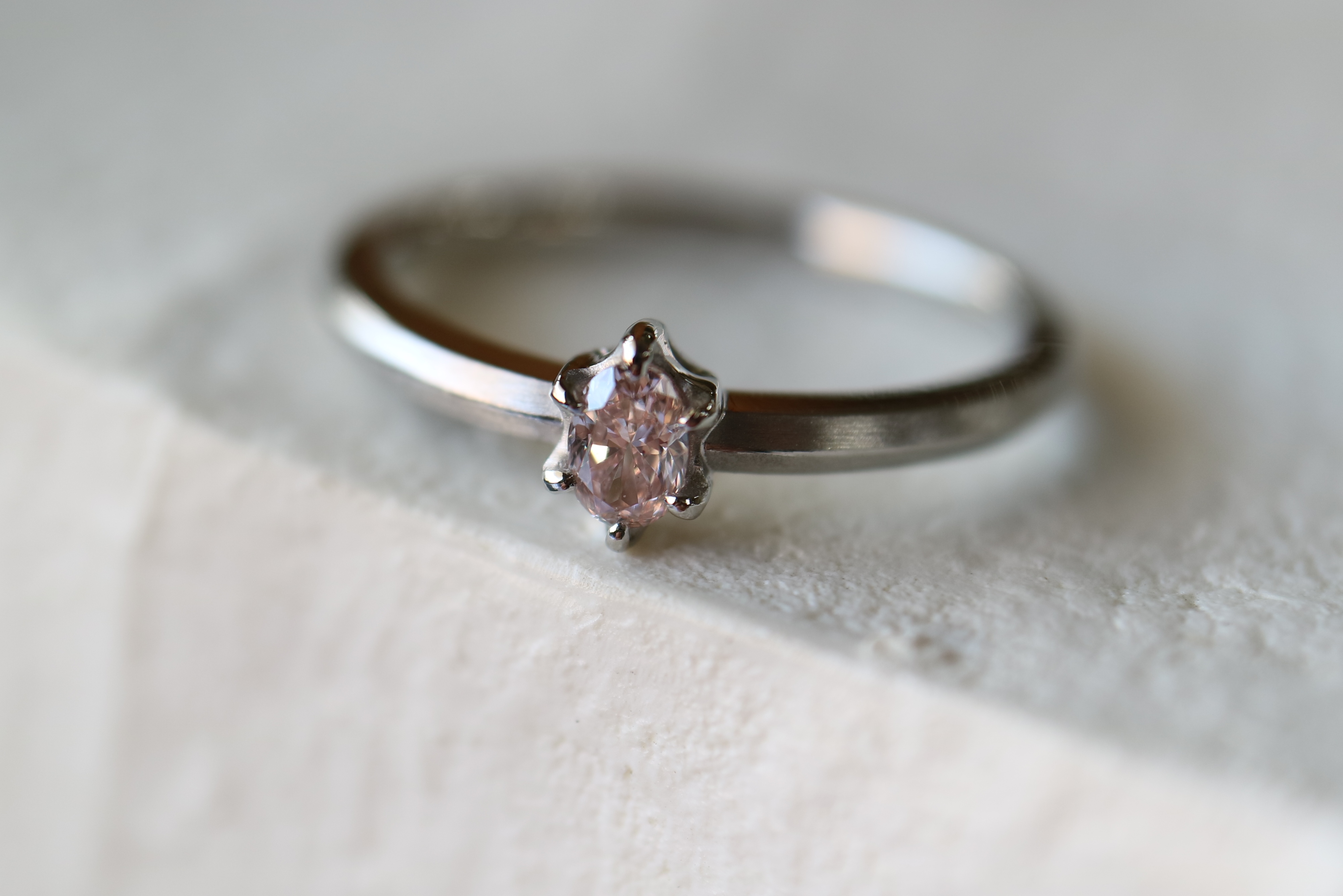 天然ピンクダイヤモンド指輪 Iichi ハンドメイド クラフト作品 手仕事品の通販