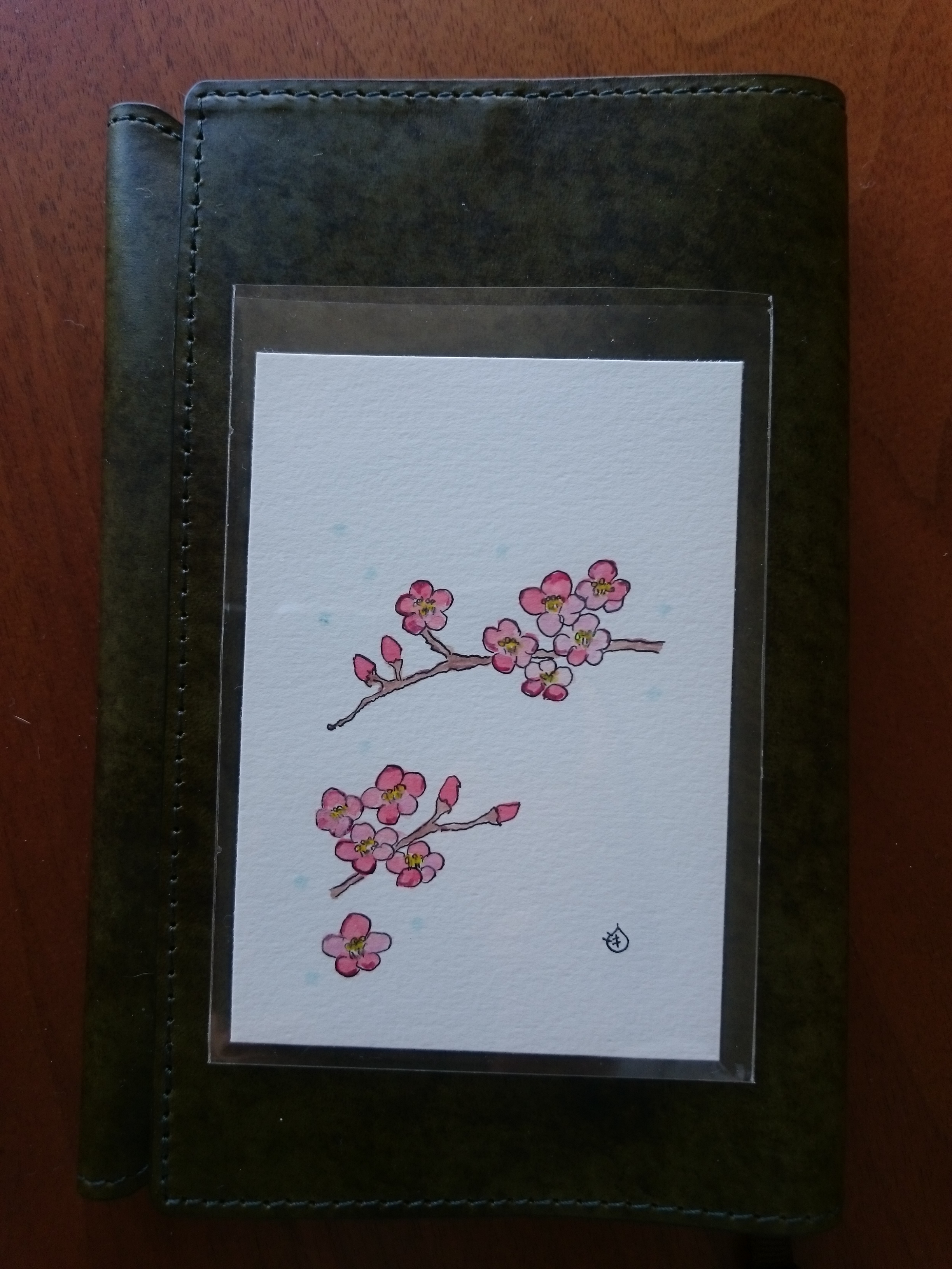 しおり 梅の花 原画 Iichi ハンドメイド クラフト作品 手仕事品の通販