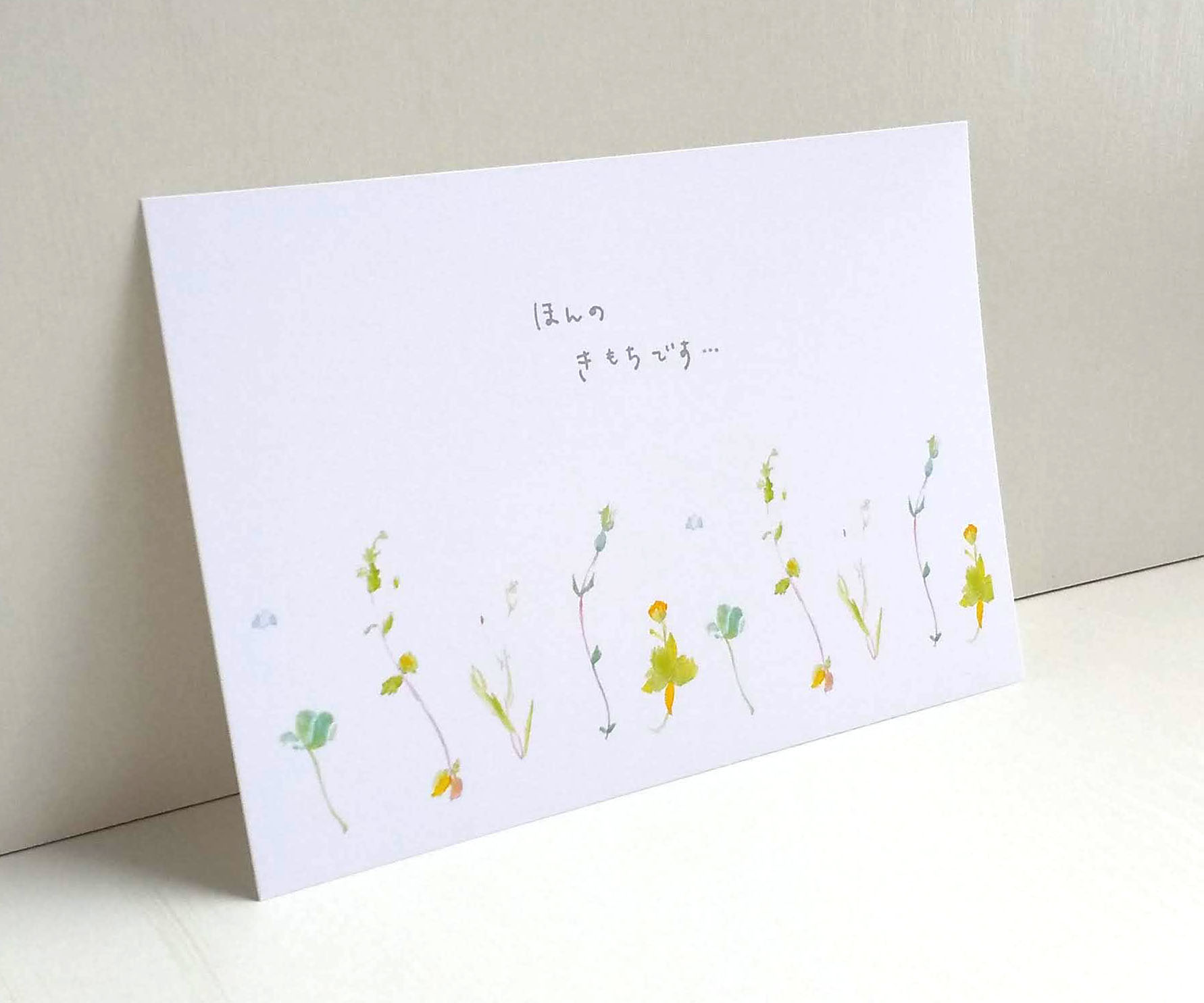 ほんの気持ちです ポストカード２枚セット 水彩画 野花 ナチュラル アート Naturako Iichi ハンドメイド クラフト作品 手仕事品の通販