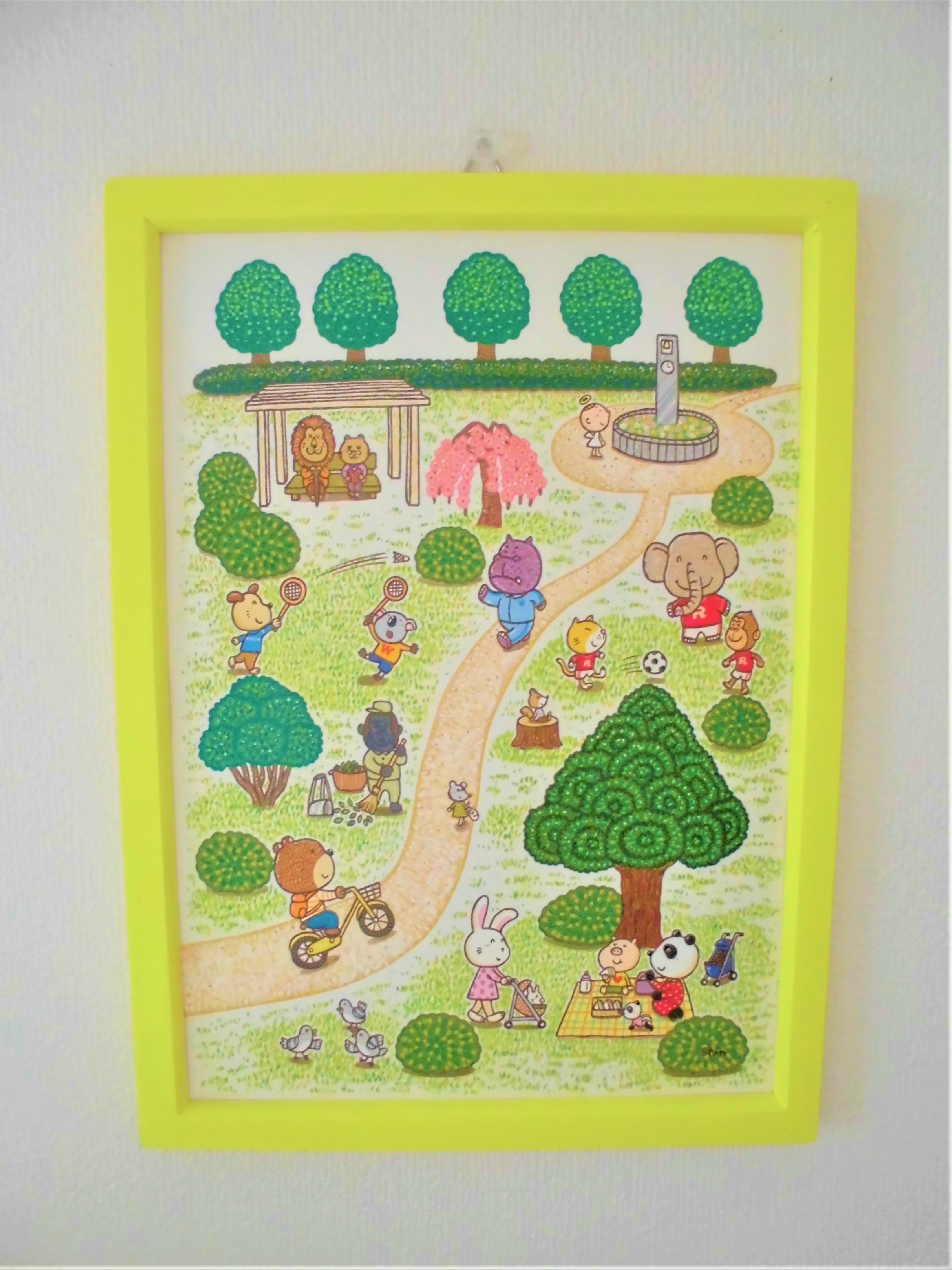 絵本の世界 動物たちの公園 Iichi ハンドメイド クラフト作品 手仕事品の通販