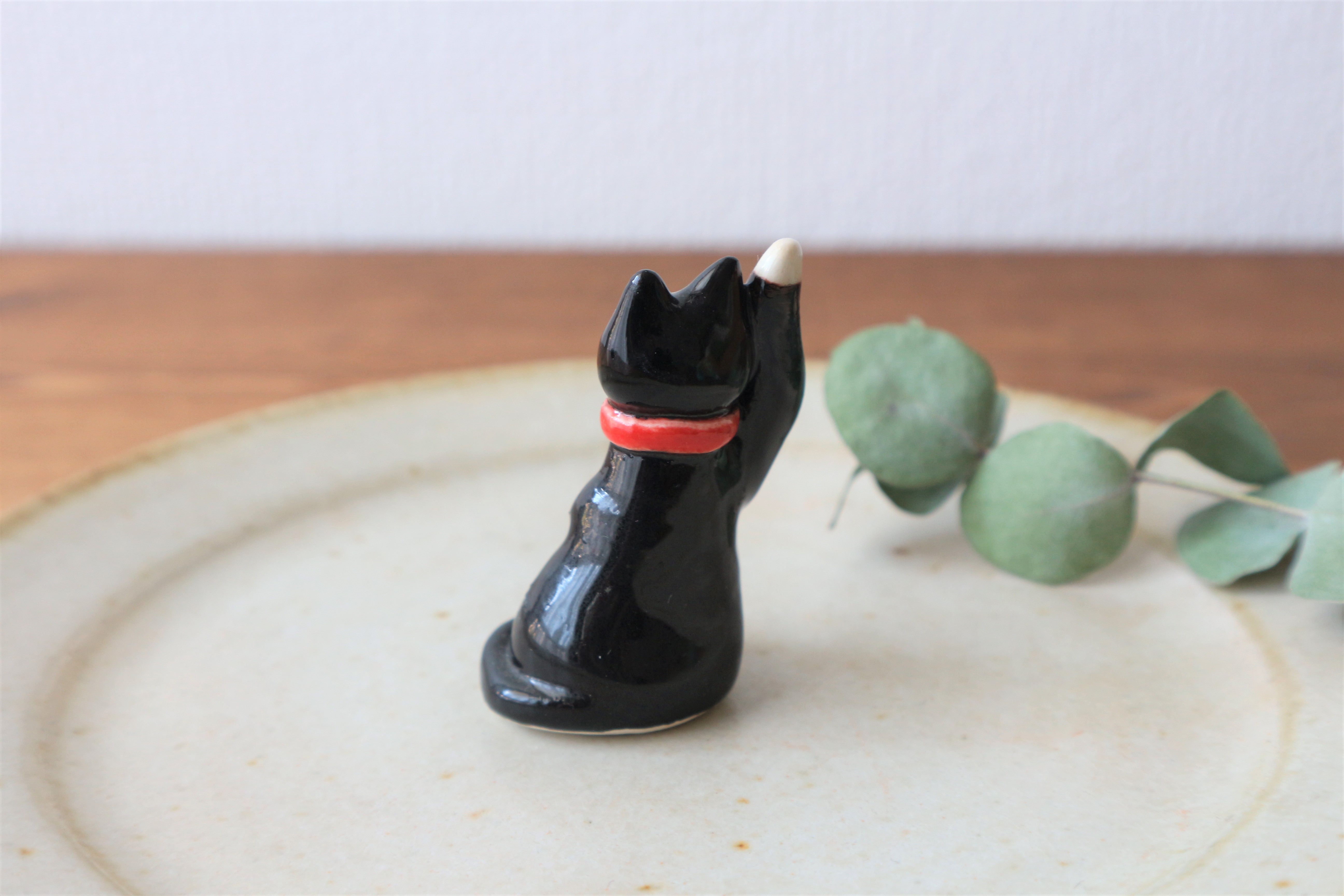 フランスの招き猫 黒猫 Iichi ハンドメイド クラフト作品 手仕事品の通販