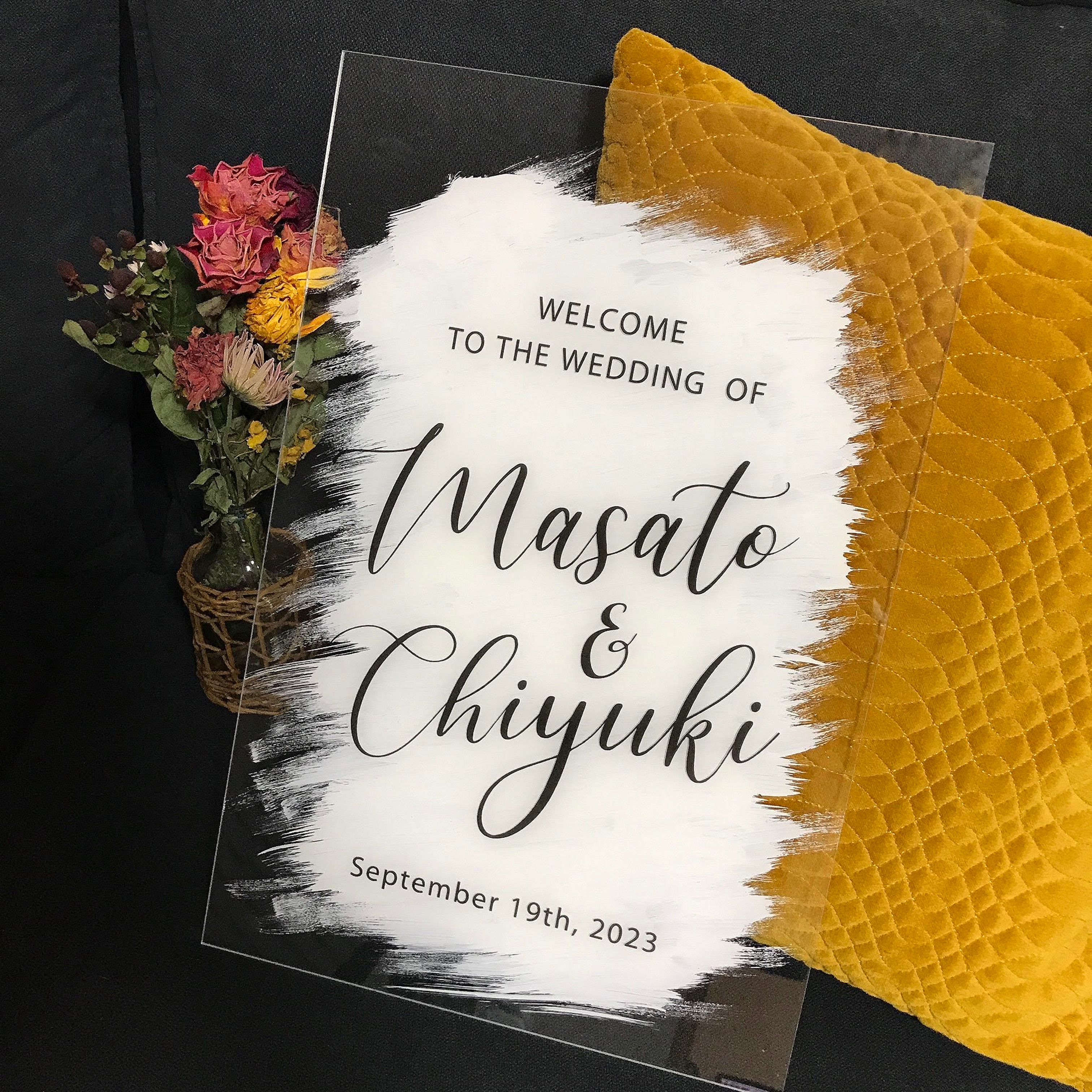 アクリルウェルカムボード No 001 Iichi ハンドメイド クラフト作品 手仕事品の通販