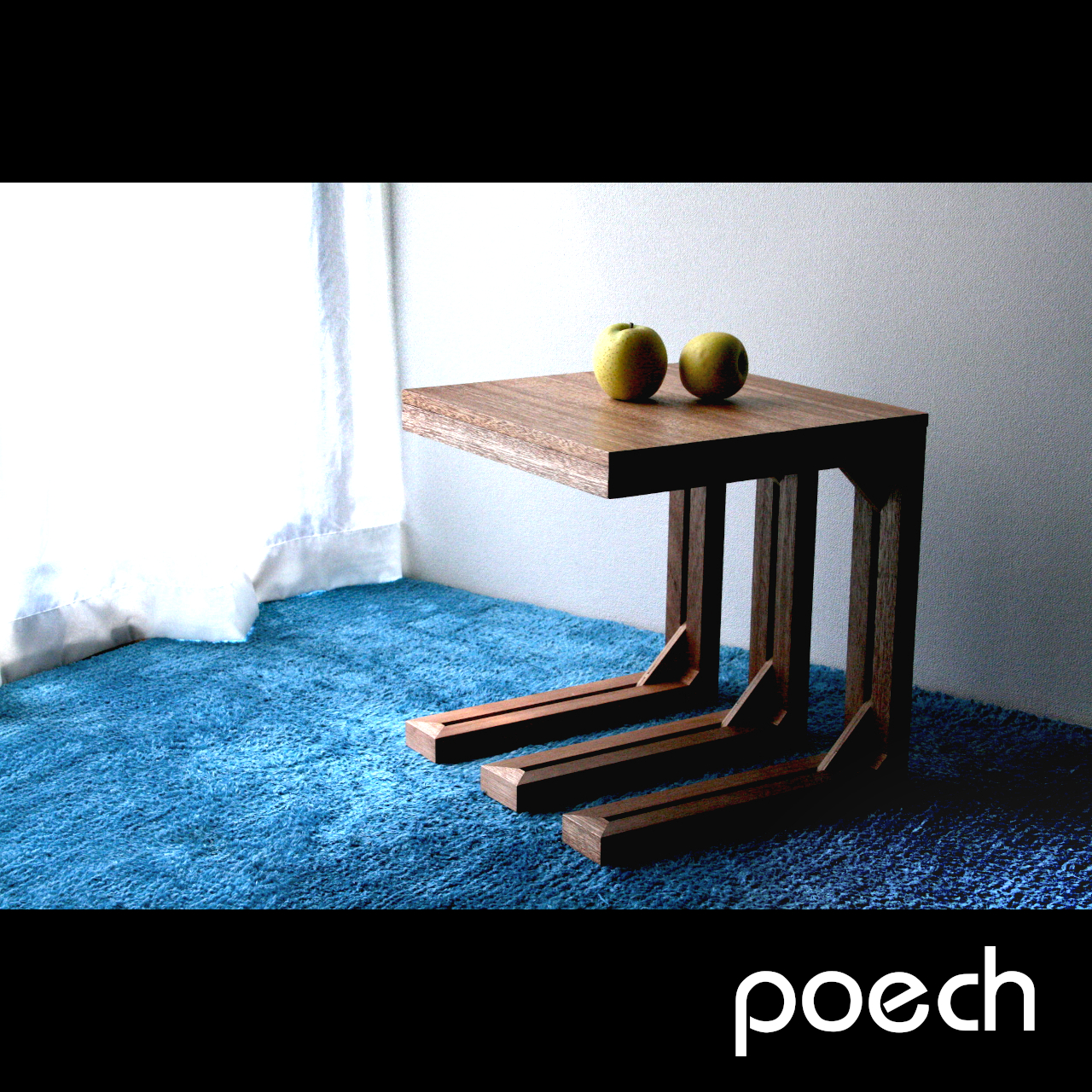 サイドテーブル スツール Pinch No 2 ハードウッド Iichi ハンドメイド クラフト作品 手仕事品の通販