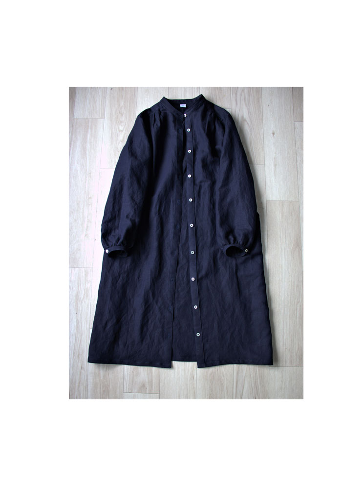 リネン ベーシックデザイン ブラウスワンピース Iichi ハンドメイド クラフト作品 手仕事品の通販