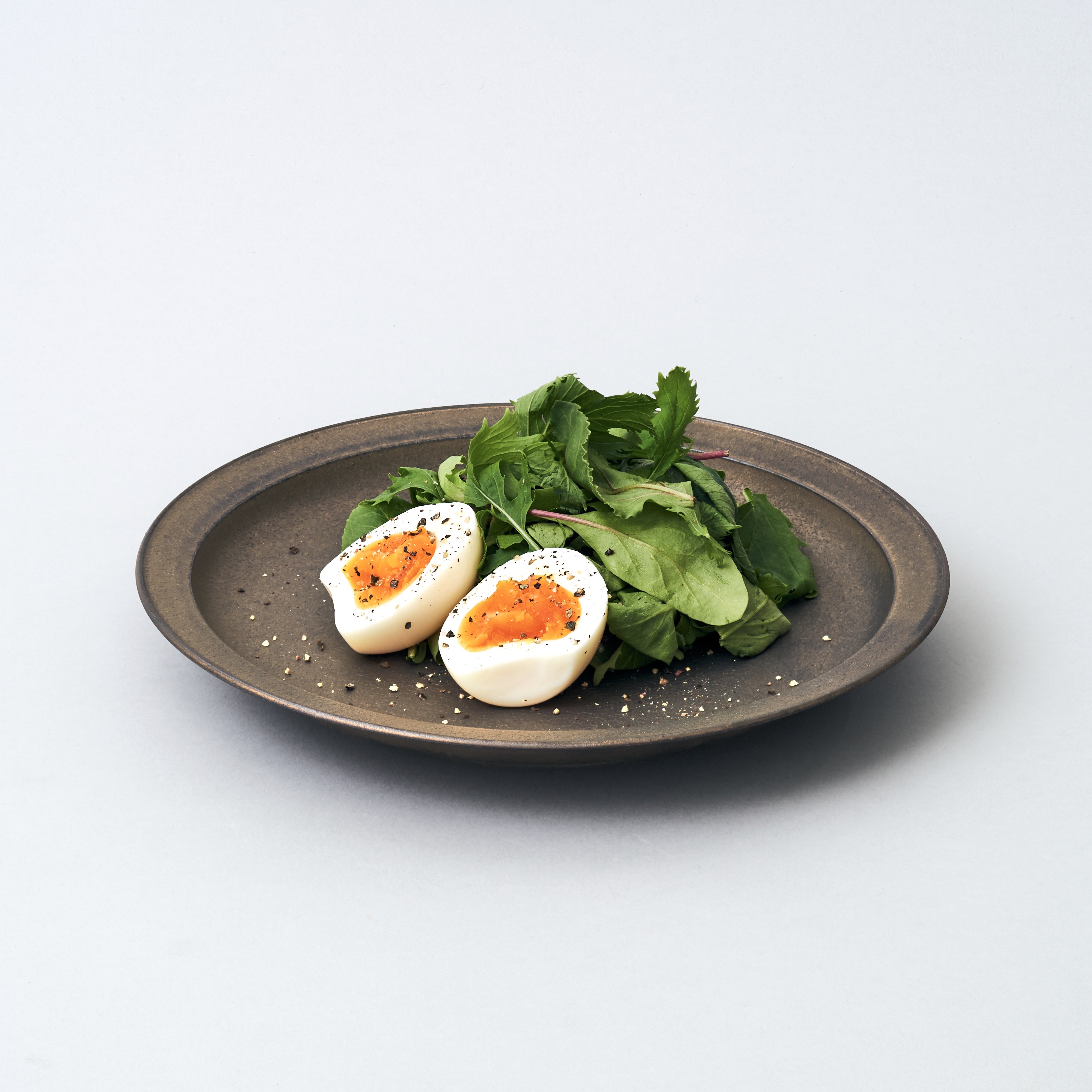 リムプレート パスタ皿 カレー皿 21cm ブロンズ 黒 Iichi ハンドメイド クラフト作品 手仕事品の通販