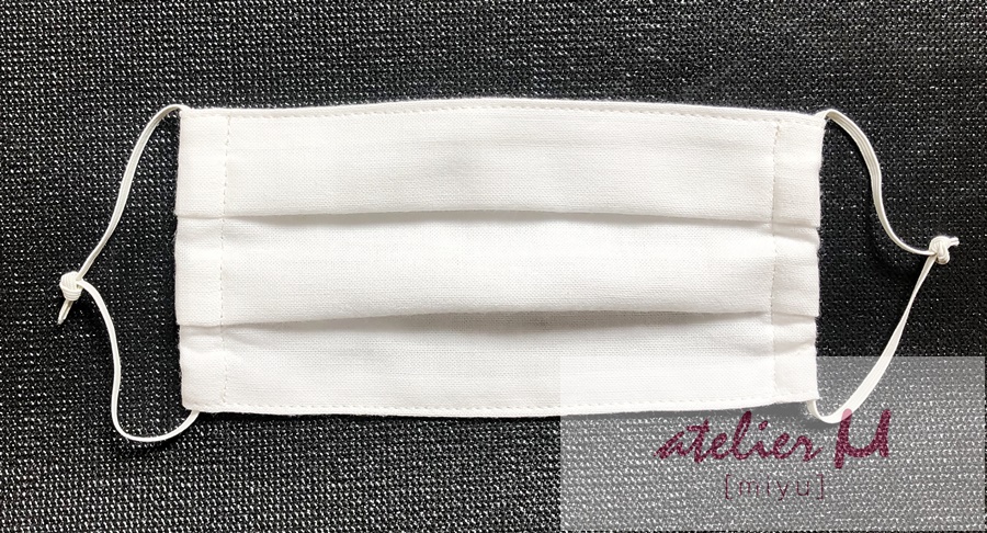 国産厚手コットン100 厚手生地マスク 2枚組 Iichi ハンドメイド クラフト作品 手仕事品の通販