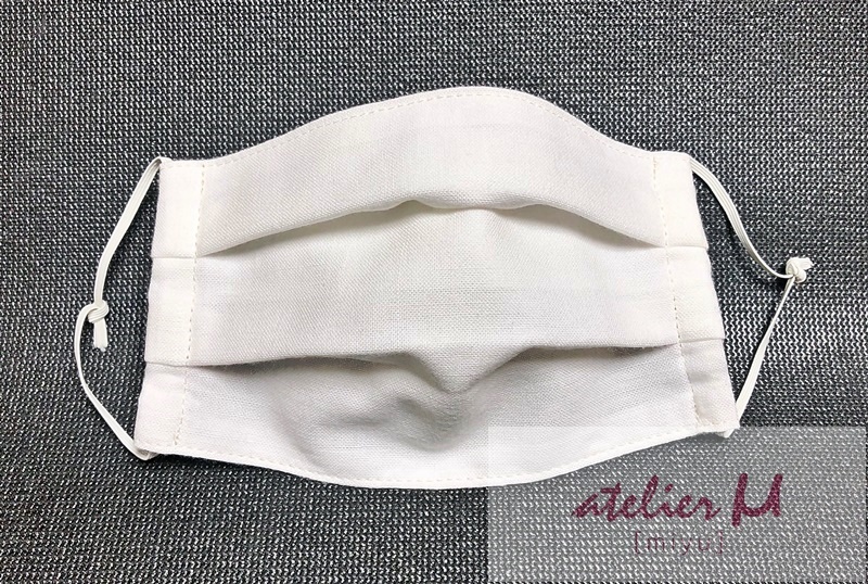 国産厚手コットン100 厚手生地マスク 2枚組 Iichi ハンドメイド クラフト作品 手仕事品の通販