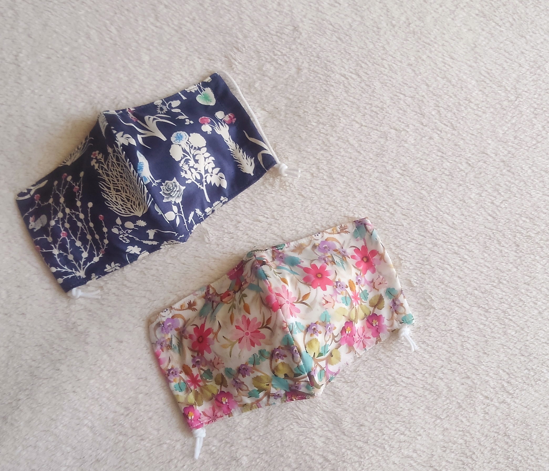 ２枚組 北欧の森のおとぎばなし メルヘンチック リバティ マスク コットン リネン ヨシエ ウインドラッシュ Iichi ハンドメイド クラフト作品 手仕事品の通販