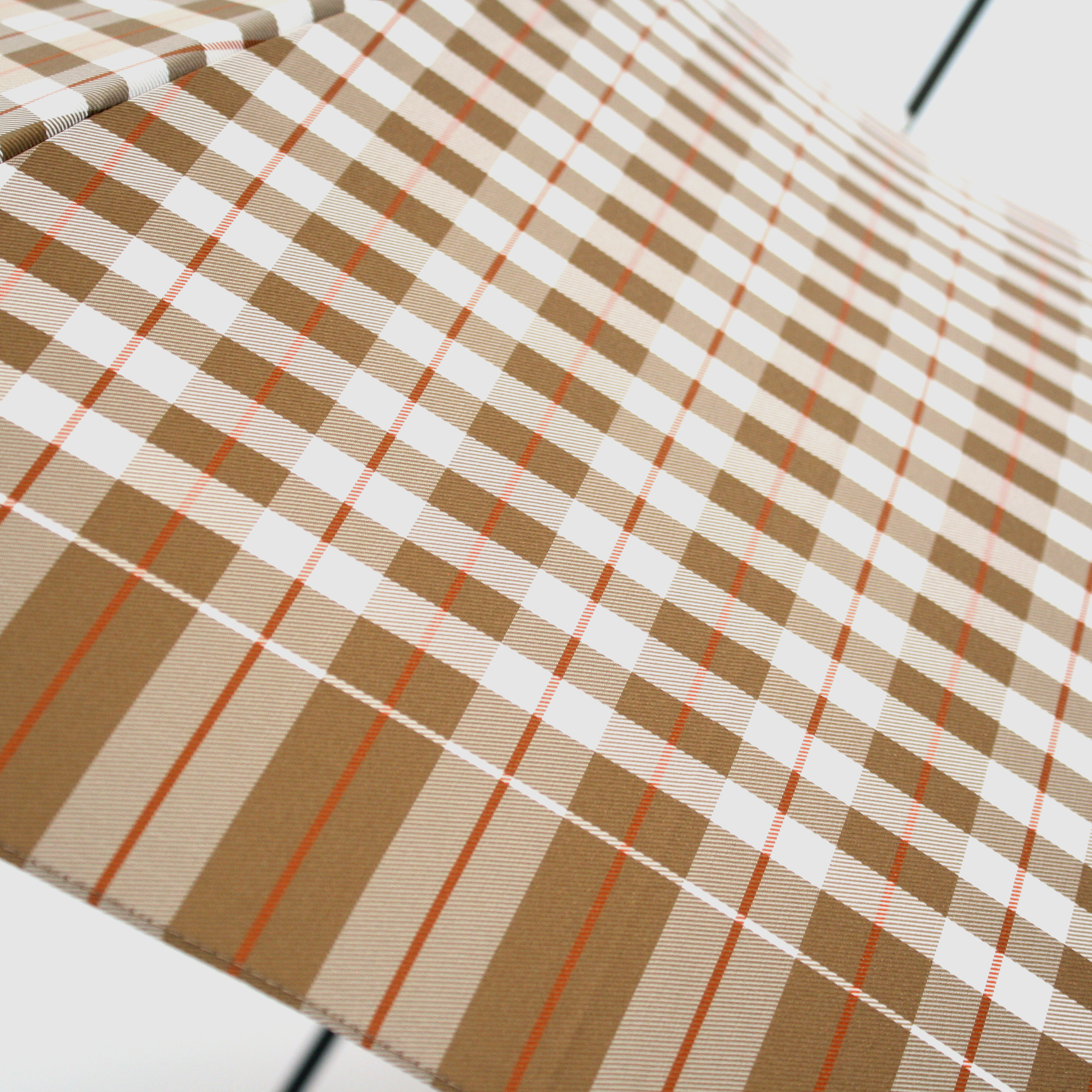 雨傘 レトロチェック ギンガムチェック風 ベージュ Iichi ハンドメイド クラフト作品 手仕事品の通販