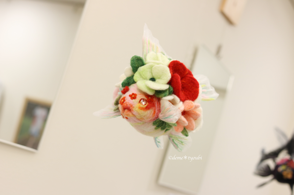 Bouquet 花束 春 夏 金魚 羊毛フェルト 鳥 母の日 プレゼント インテリア Iichi ハンドメイド クラフト作品 手仕事品の通販
