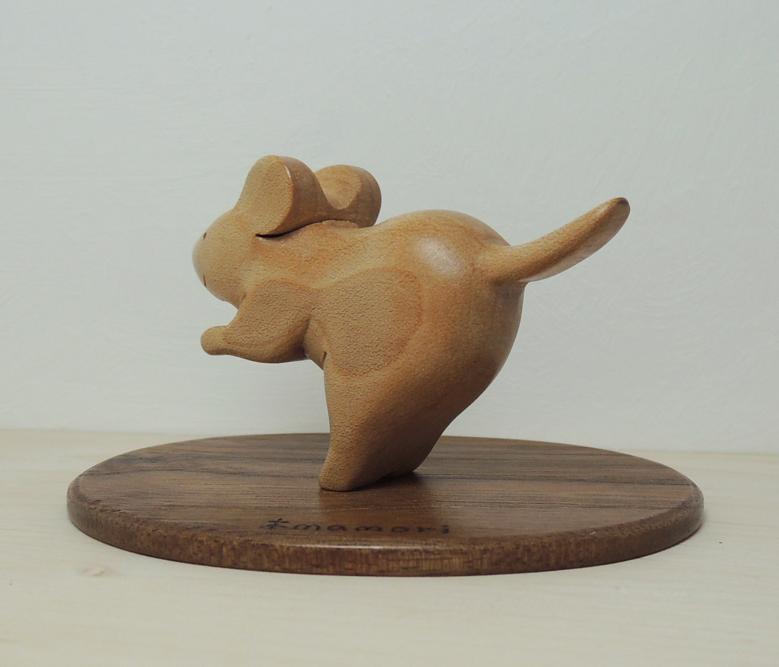 風に立つ子ネズミの置物 Iichi ハンドメイド クラフト作品 手仕事品の通販