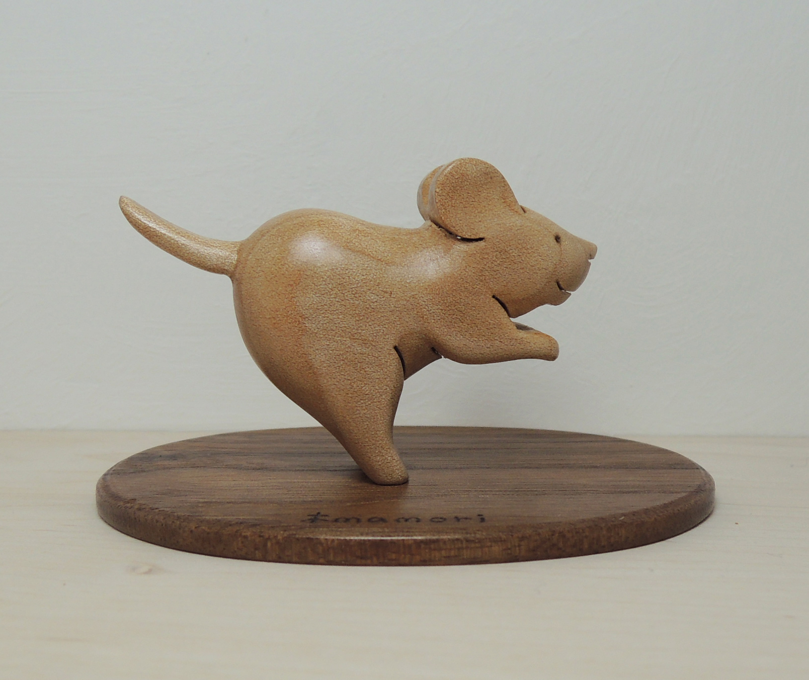 風に立つ子ネズミの置物 Iichi ハンドメイド クラフト作品 手仕事品の通販