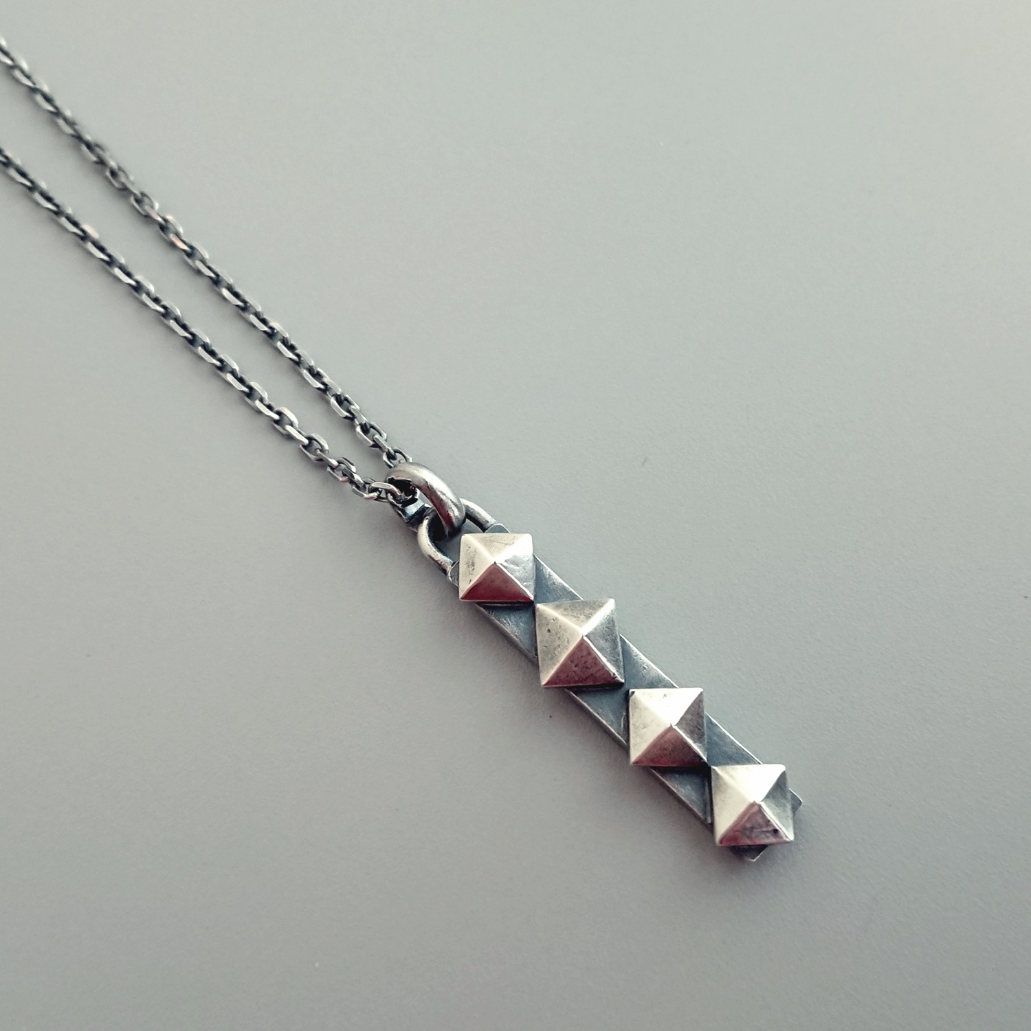 シルバーネックレス 0407 Iichi ハンドメイド クラフト作品 手仕事品の通販