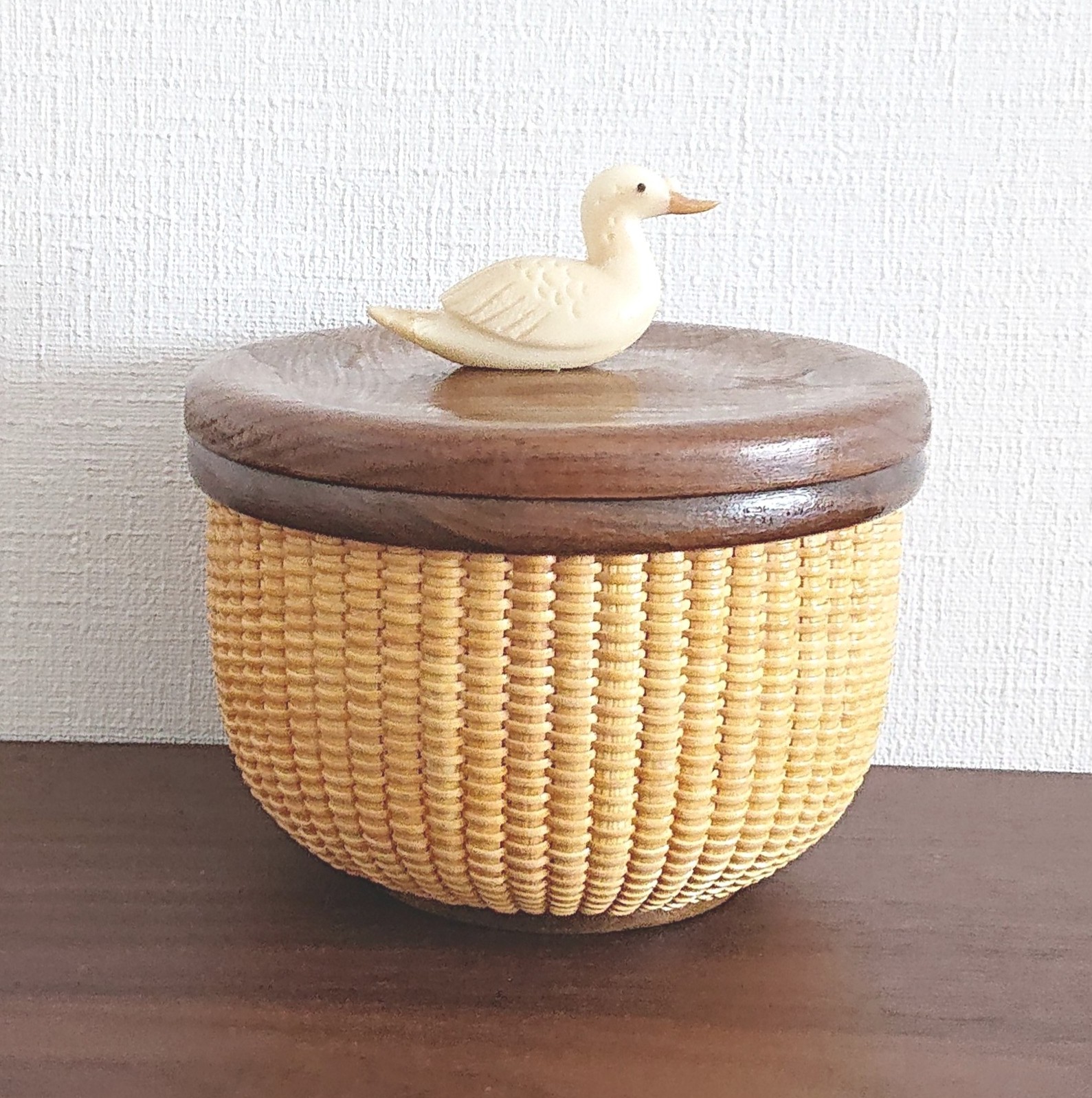 ナンタケットバスケット キャンディバスケット 4インチ ラウンド