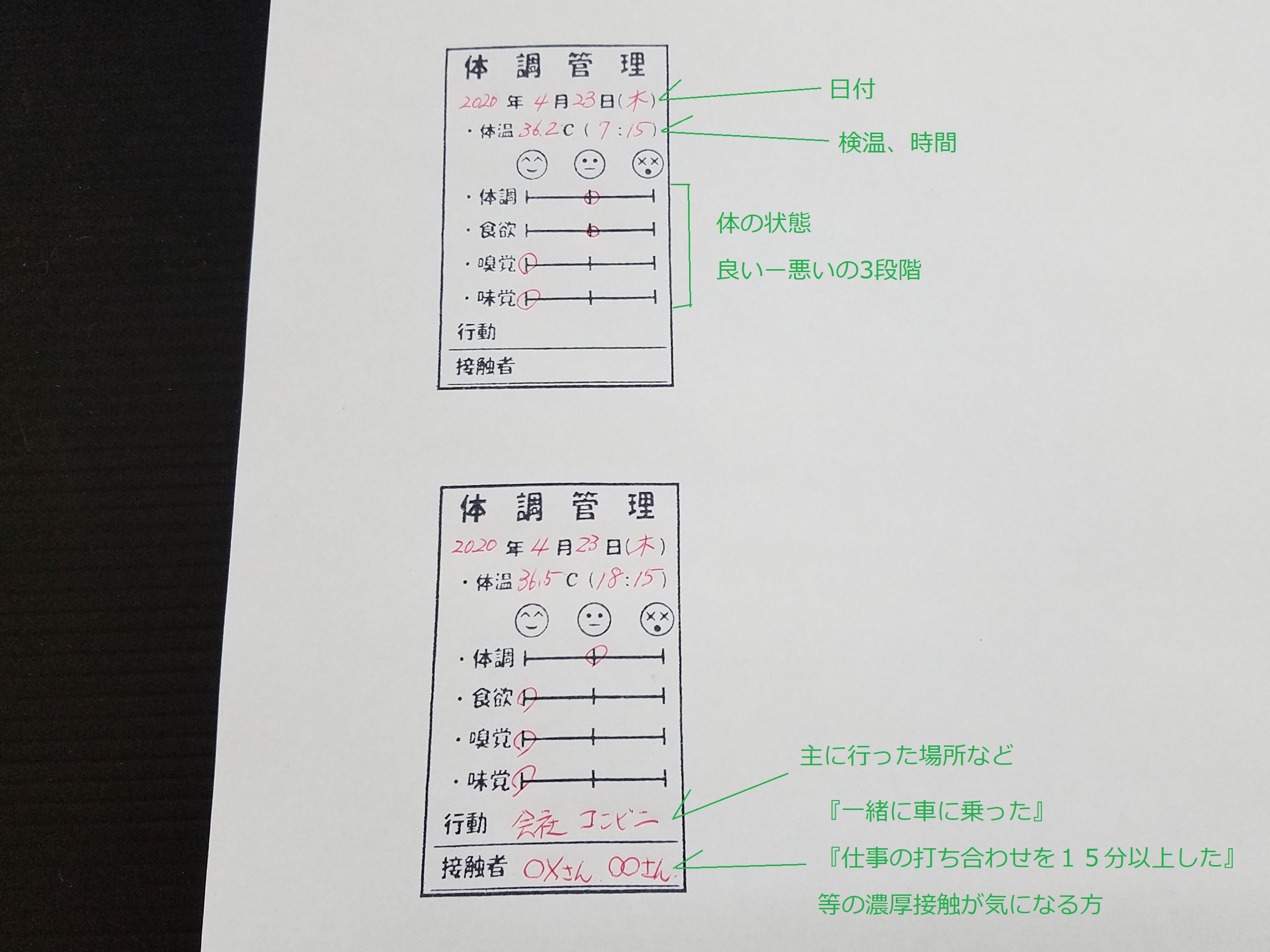 特大 体調管理 特大ハンコ コロナ 毎日の体調管理に Iichi ハンドメイド クラフト作品 手仕事品の通販