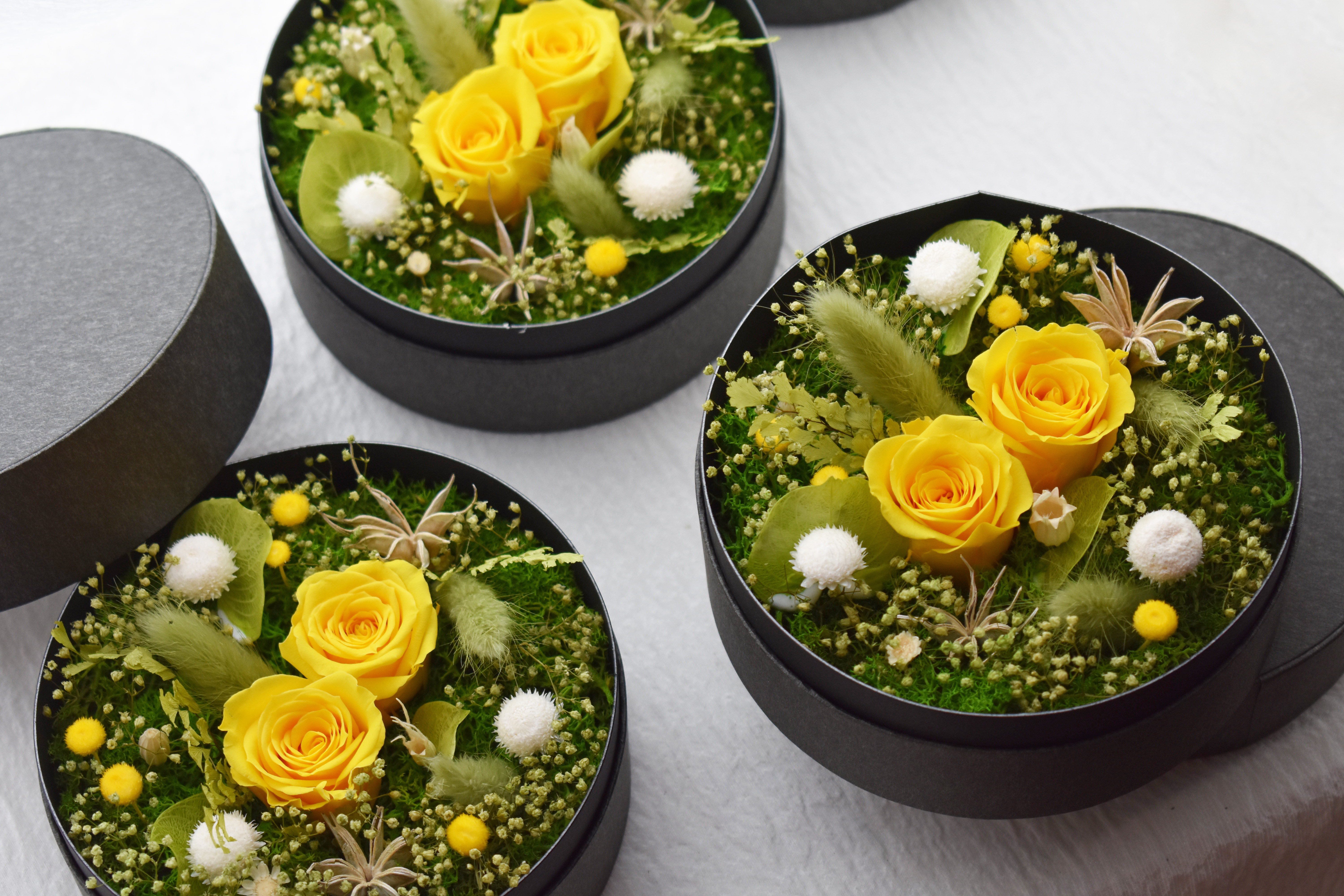 プリザーブドフラワーボックス Energy 元気 Iichi ハンドメイド クラフト作品 手仕事品の通販