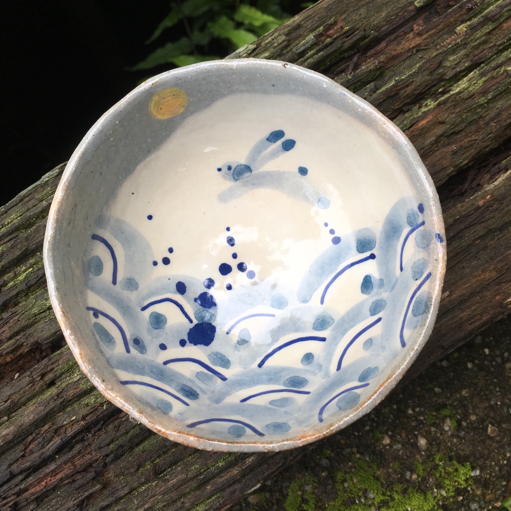 再出品 波飛びうさぎのご飯茶碗 Iichi ハンドメイド クラフト作品 手仕事品の通販