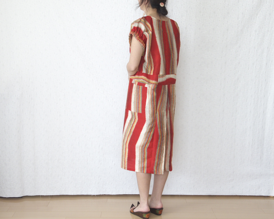 レトロなパフスリーブワンピース Iichi ハンドメイド クラフト作品 手仕事品の通販