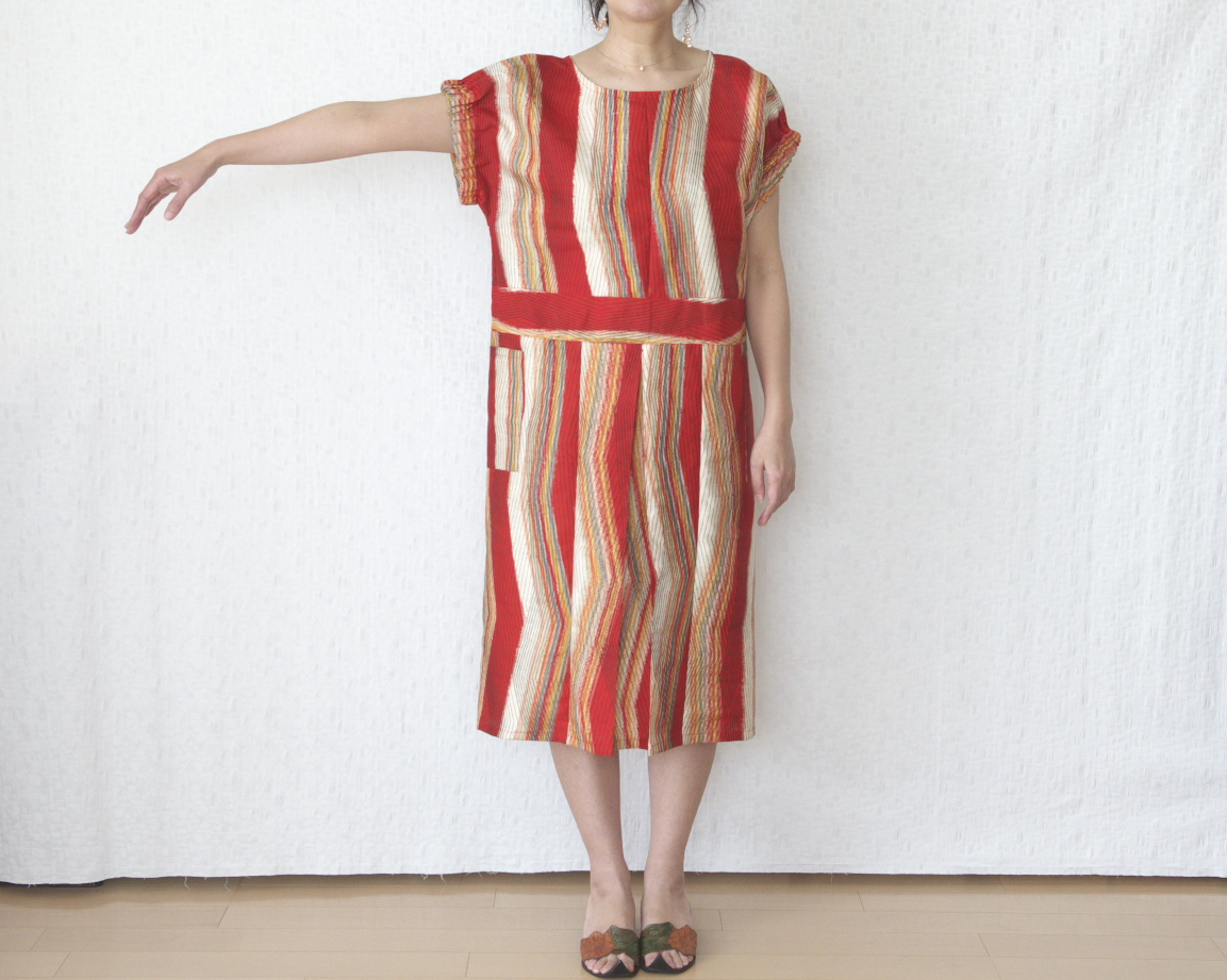 レトロなパフスリーブワンピース Iichi ハンドメイド クラフト作品 手仕事品の通販