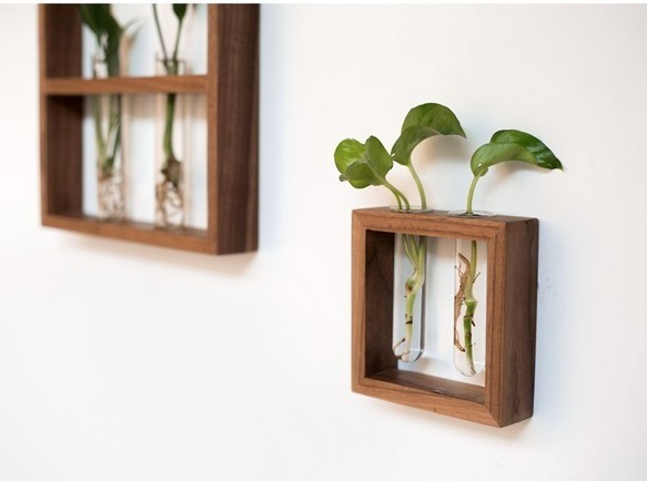 受注生産 職人手作り 壁掛け 一輪挿し インテリア モダン 木製 木目 木工 天然木 無垢材 オーク エコ お洒落 Lr18 Iichi ハンドメイド クラフト作品 手仕事品の通販