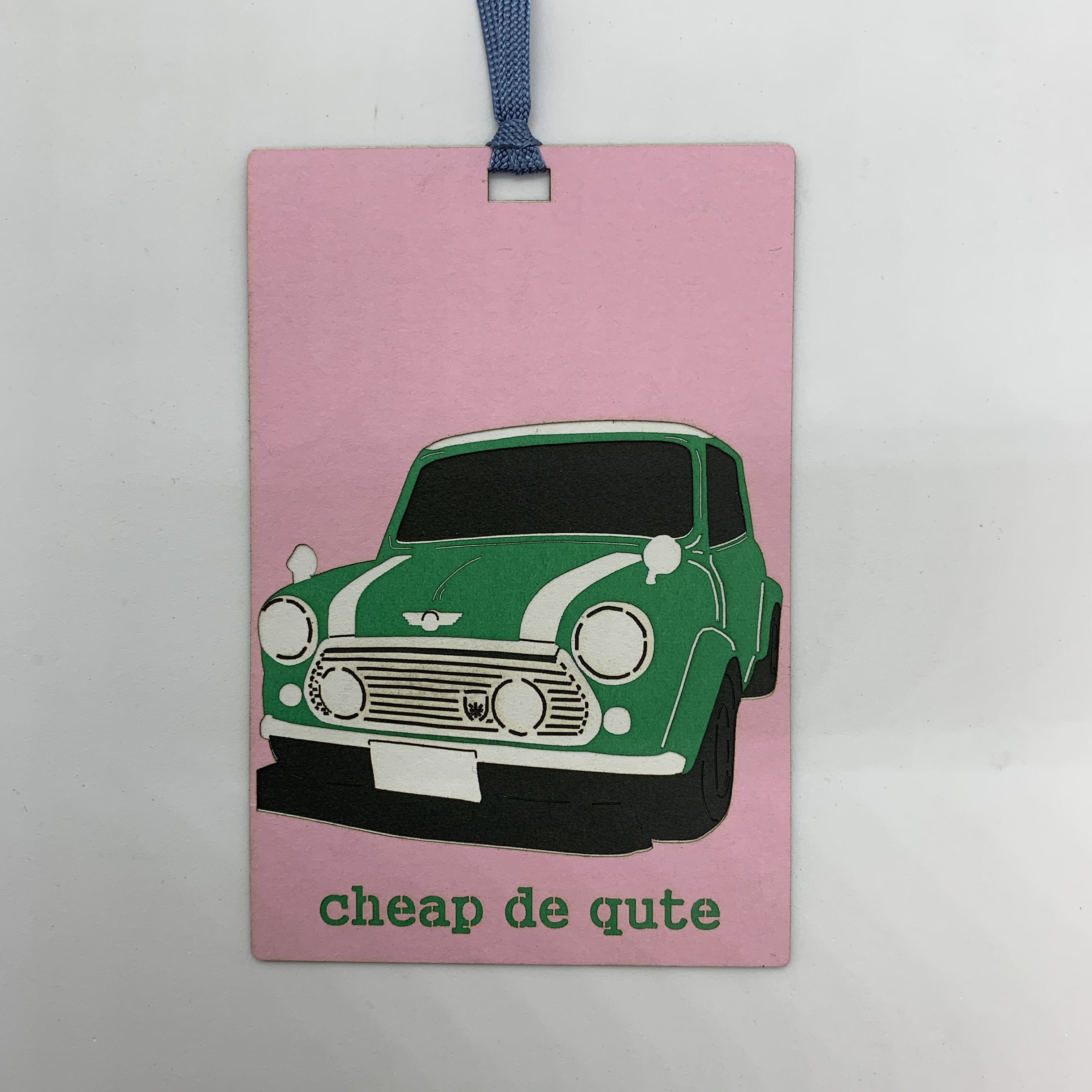 切り絵しおり ミニクーパー Iichi ハンドメイド クラフト作品 手仕事品の通販