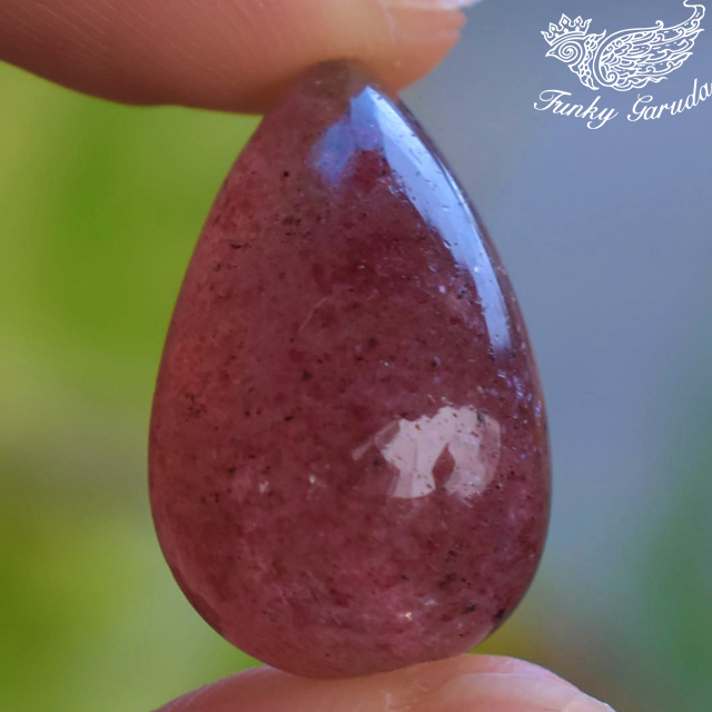 ストロベリークォーツ ルースstoro009 Iichi ハンドメイド クラフト作品 手仕事品の通販