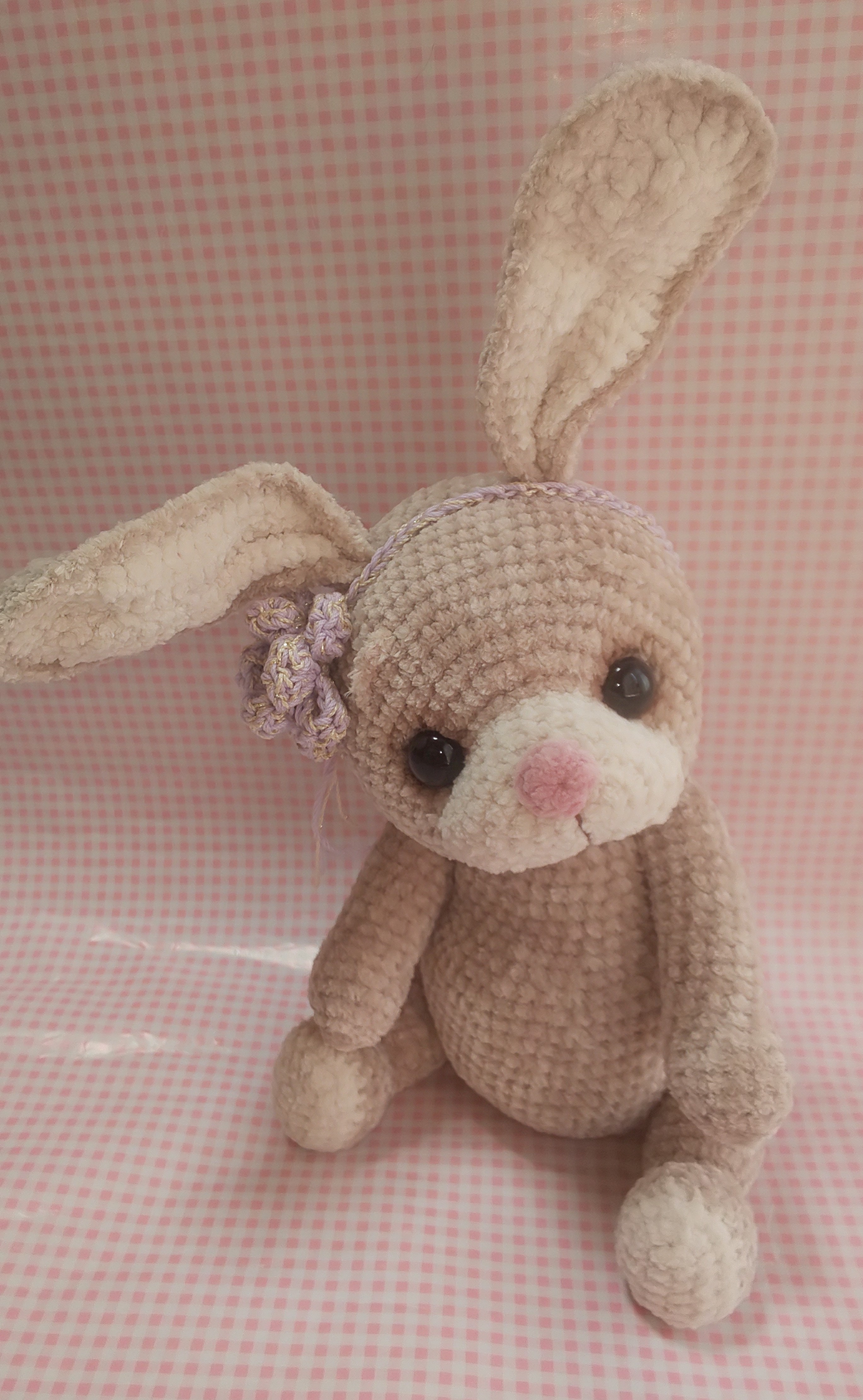 もこもこ編みぐるみ アンティーク風なうさぎさん Iichi ハンドメイド クラフト作品 手仕事品の通販