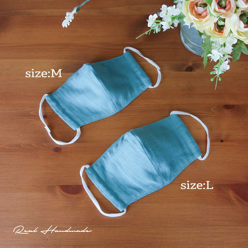 コットンリネンジャーマン草花wガーゼリバーシブル立体マスクサイズl サイズ違いは別ページで出品しております Iichi ハンドメイド クラフト作品 手仕事品の通販
