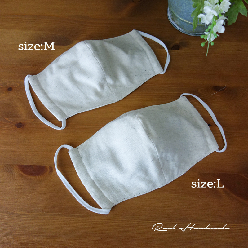 コットンリネンジャーマン草花wガーゼリバーシブル立体マスクサイズl サイズ違いは別ページで出品しております Iichi ハンドメイド クラフト作品 手仕事品の通販