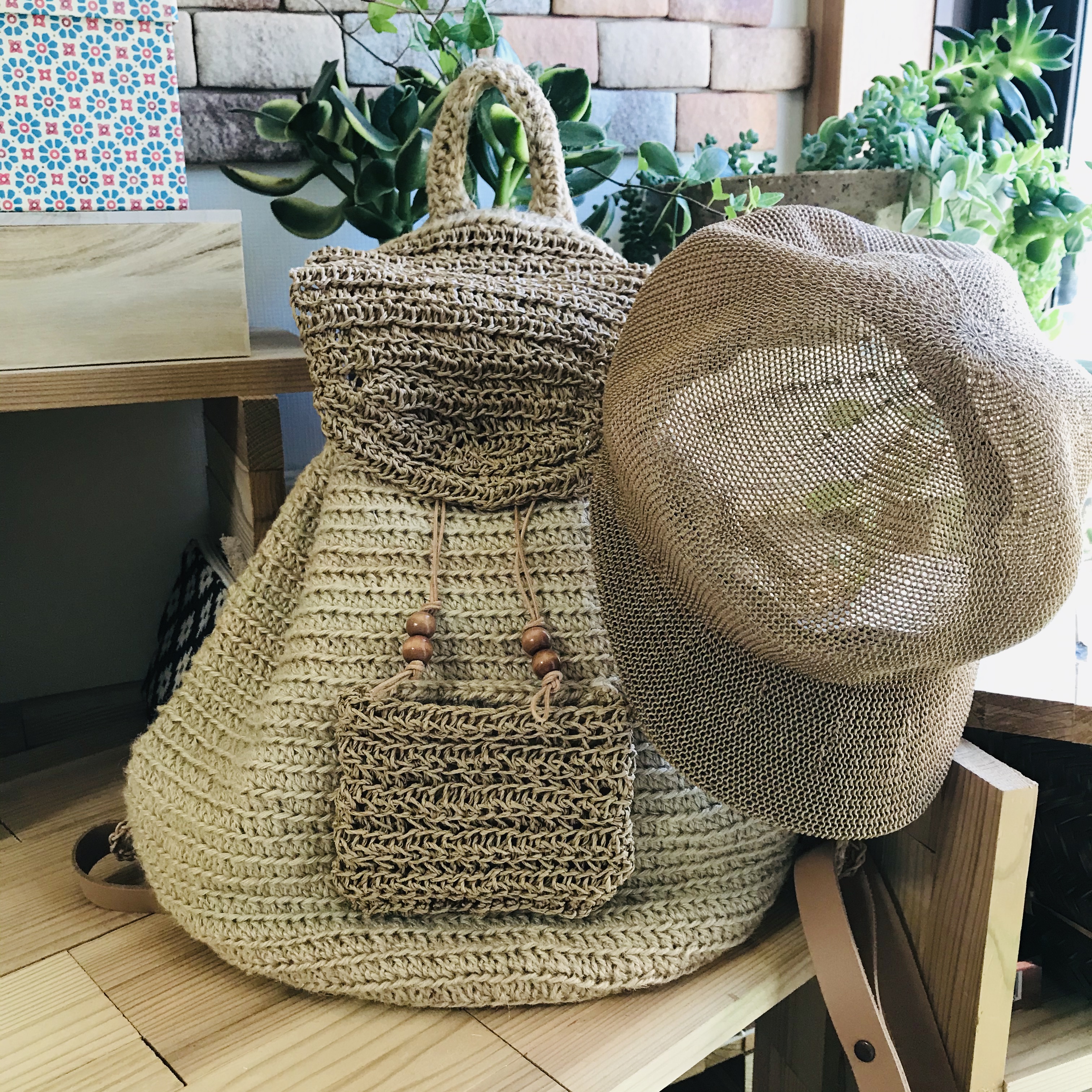 麻紐 Sasawashiのリュック 262 Iichi ハンドメイド クラフト作品 手仕事品の通販