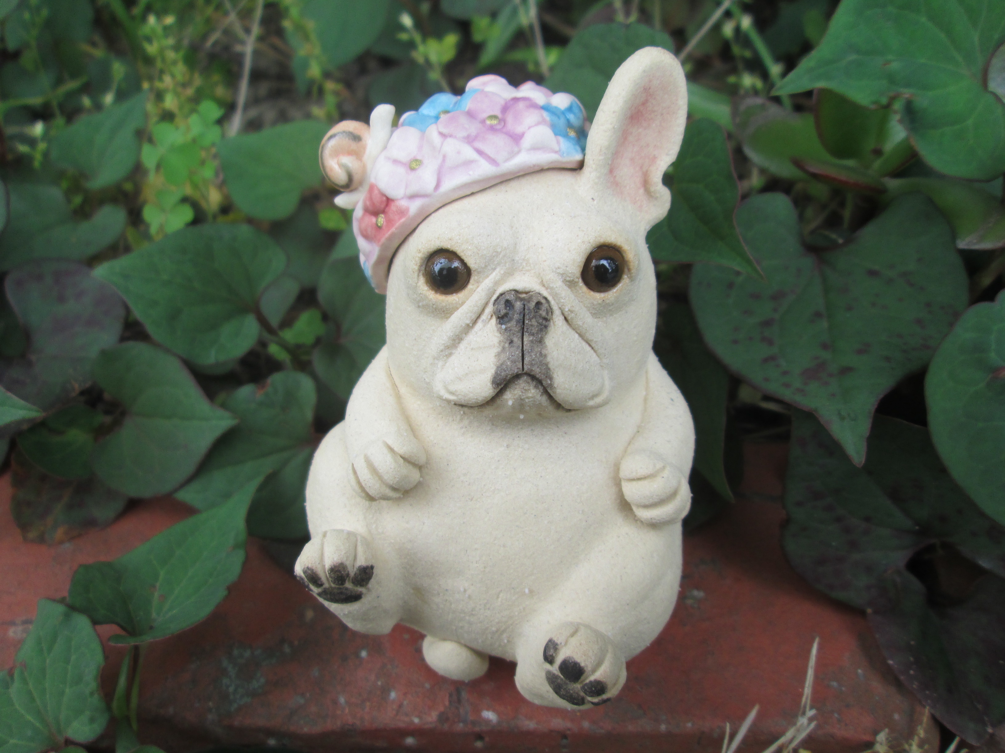 あじさい帽子 フレンチブルドッグ Iichi ハンドメイド クラフト作品 手仕事品の通販
