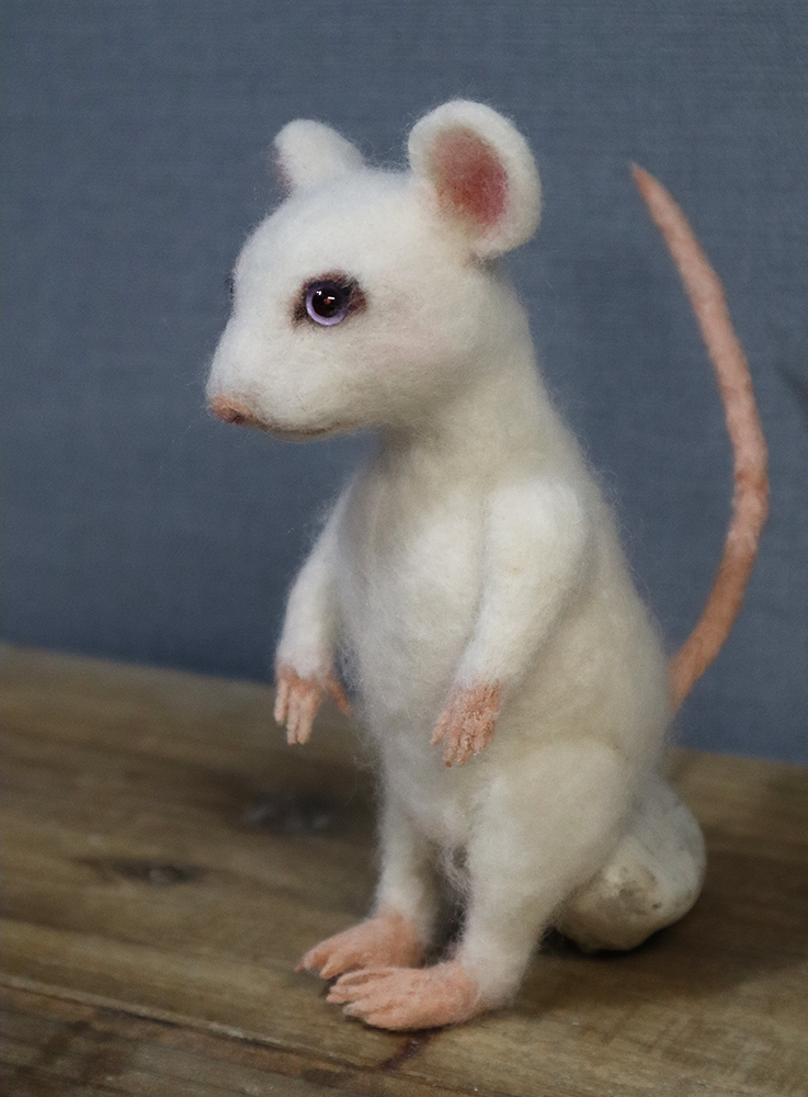 ハツカネズミ 二十日鼠 House Mouse Iichi ハンドメイド クラフト作品 手仕事品の通販