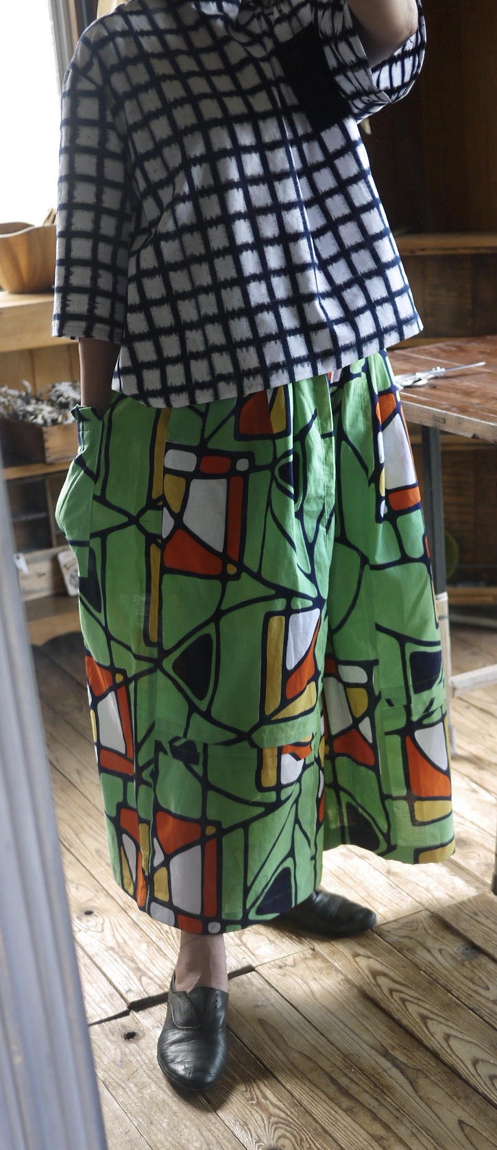 リメイク浴衣からパンツスカート Iichi ハンドメイド クラフト作品 手仕事品の通販