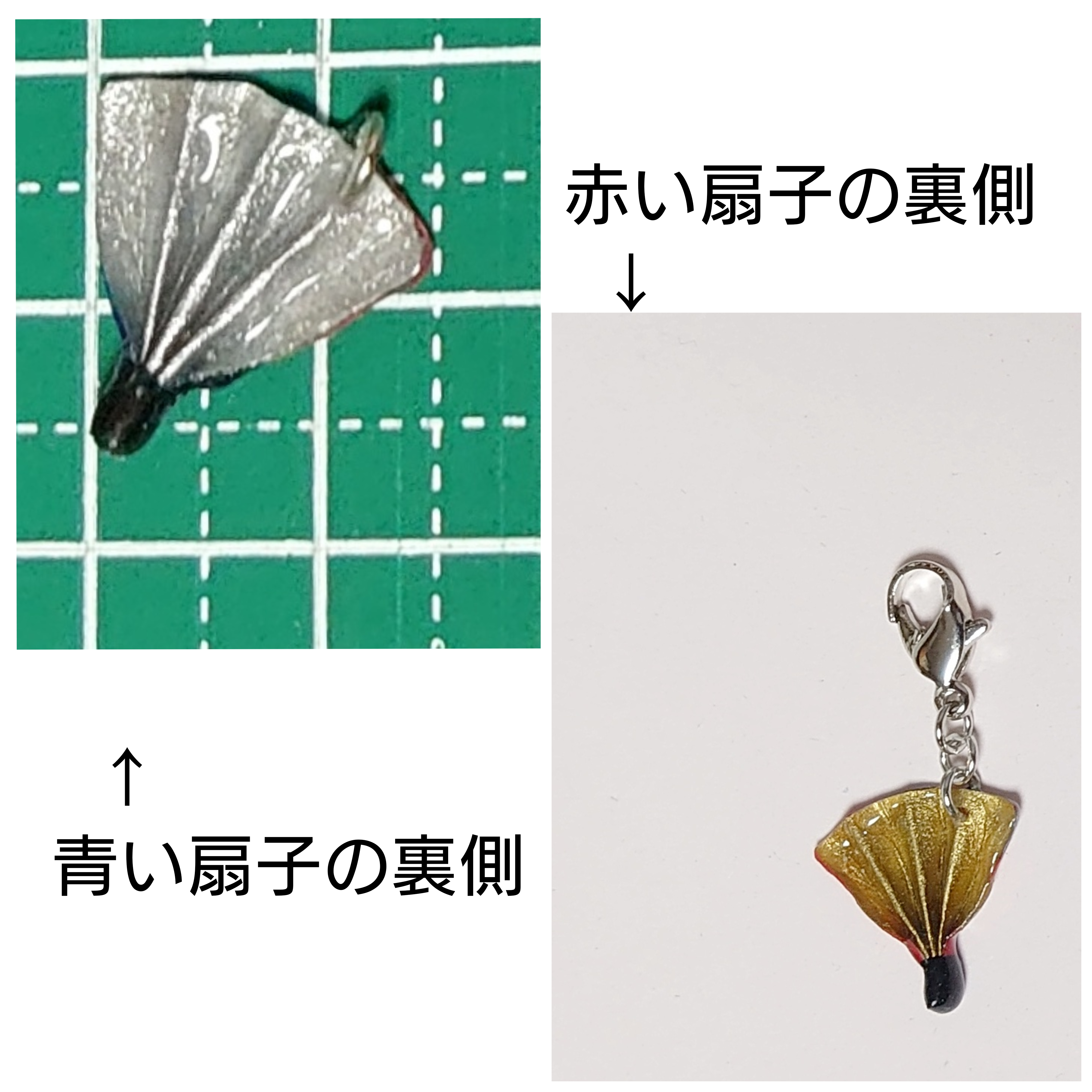 柄が選べる 両染め友禅和紙の扇子と小さな金魚のマスクチャーム 折り紙 Iichi ハンドメイド クラフト作品 手仕事品の通販