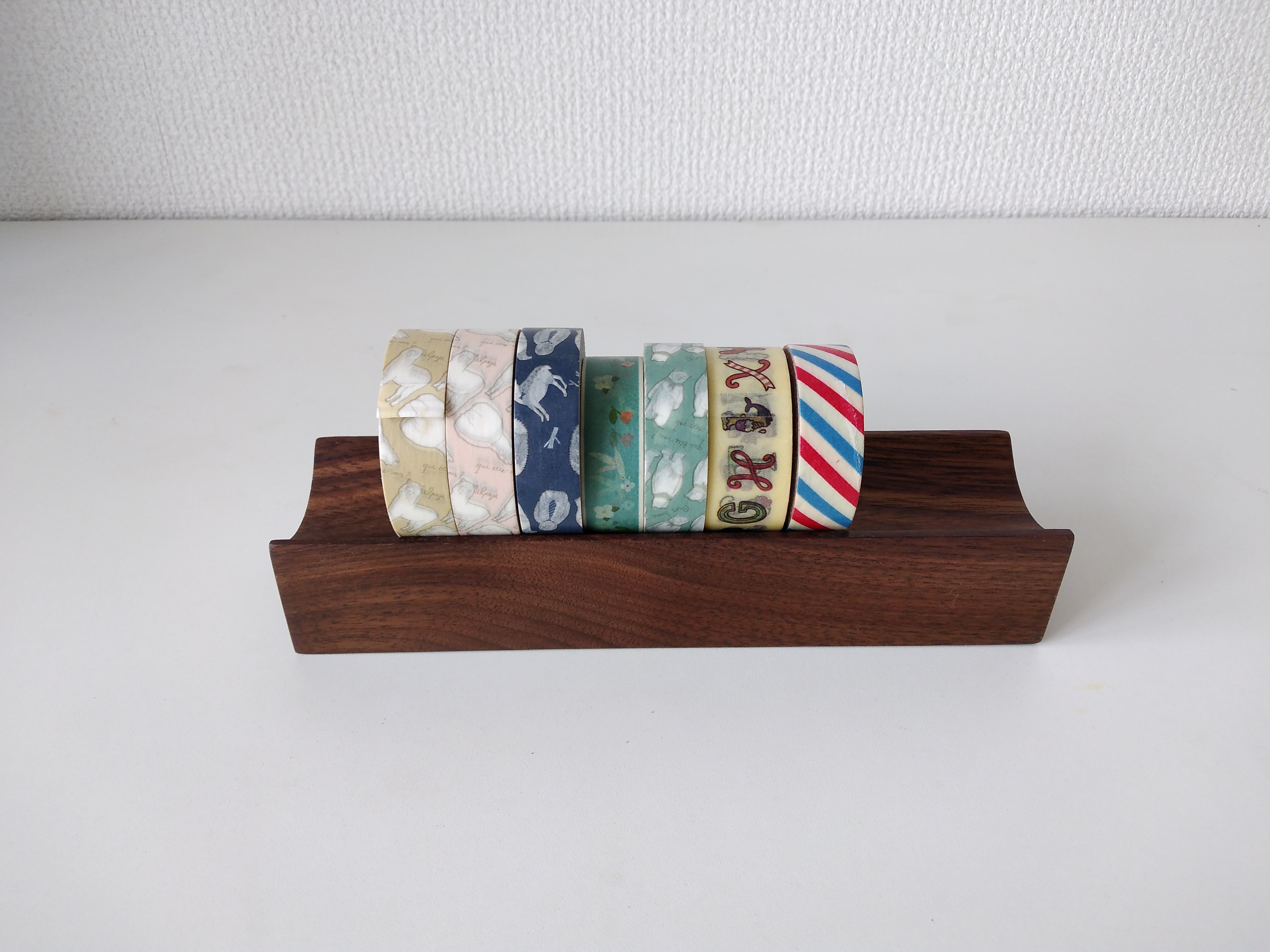 マスキングテープ ホルダー ブラックウォルナット Iichi ハンドメイド クラフト作品 手仕事品の通販