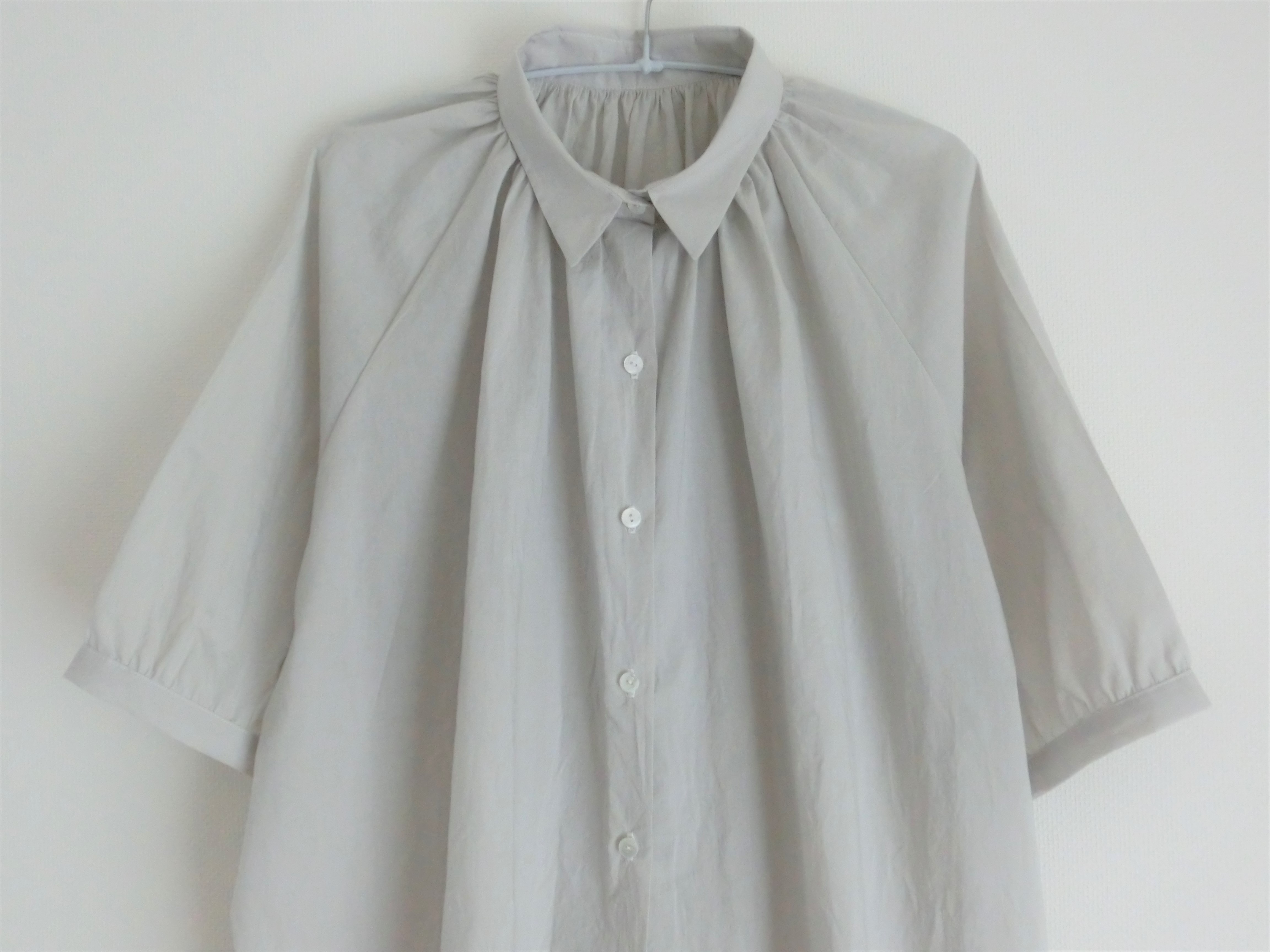 シフォンブラウス Light Gray Iichi ハンドメイド クラフト作品 手仕事品の通販