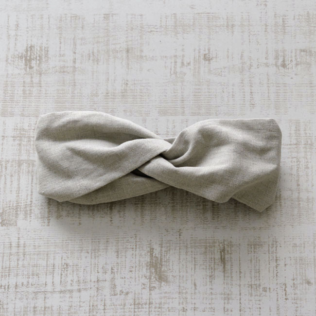 ふっくらボリューム リネンのヘアバンド Iichi ハンドメイド クラフト作品 手仕事品の通販