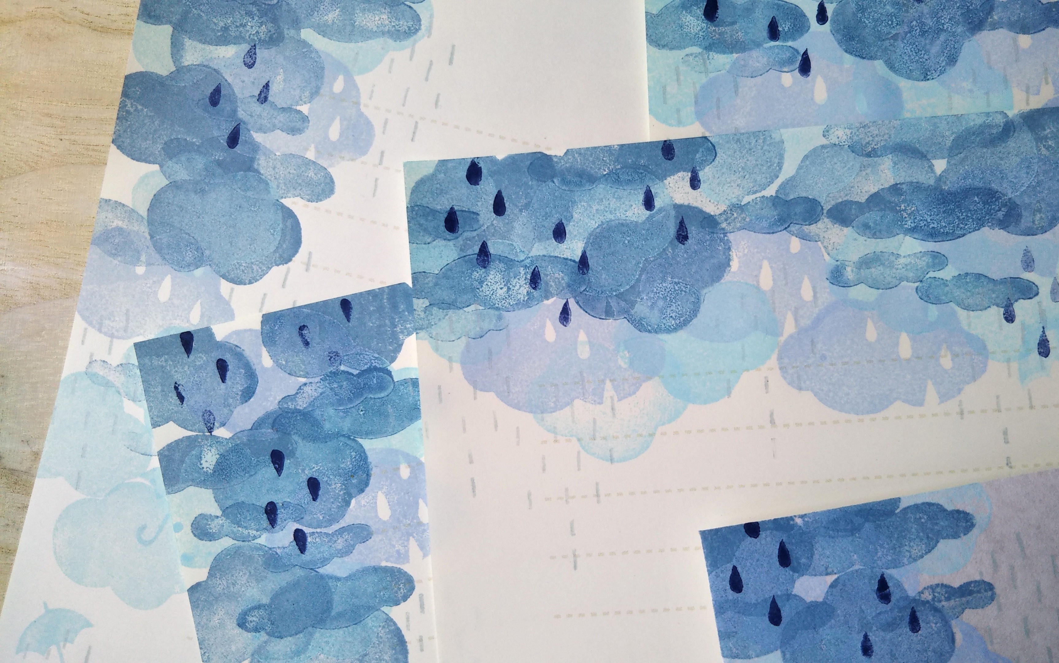 消しゴム版画 レターセット 縦型封筒 雨の空模様 Iichi ハンドメイド クラフト作品 手仕事品の通販 消しゴム版画 レターセット 縦型封筒 雨の空模様 Iichi ハンドメイド クラフト作品 手仕事品の通販