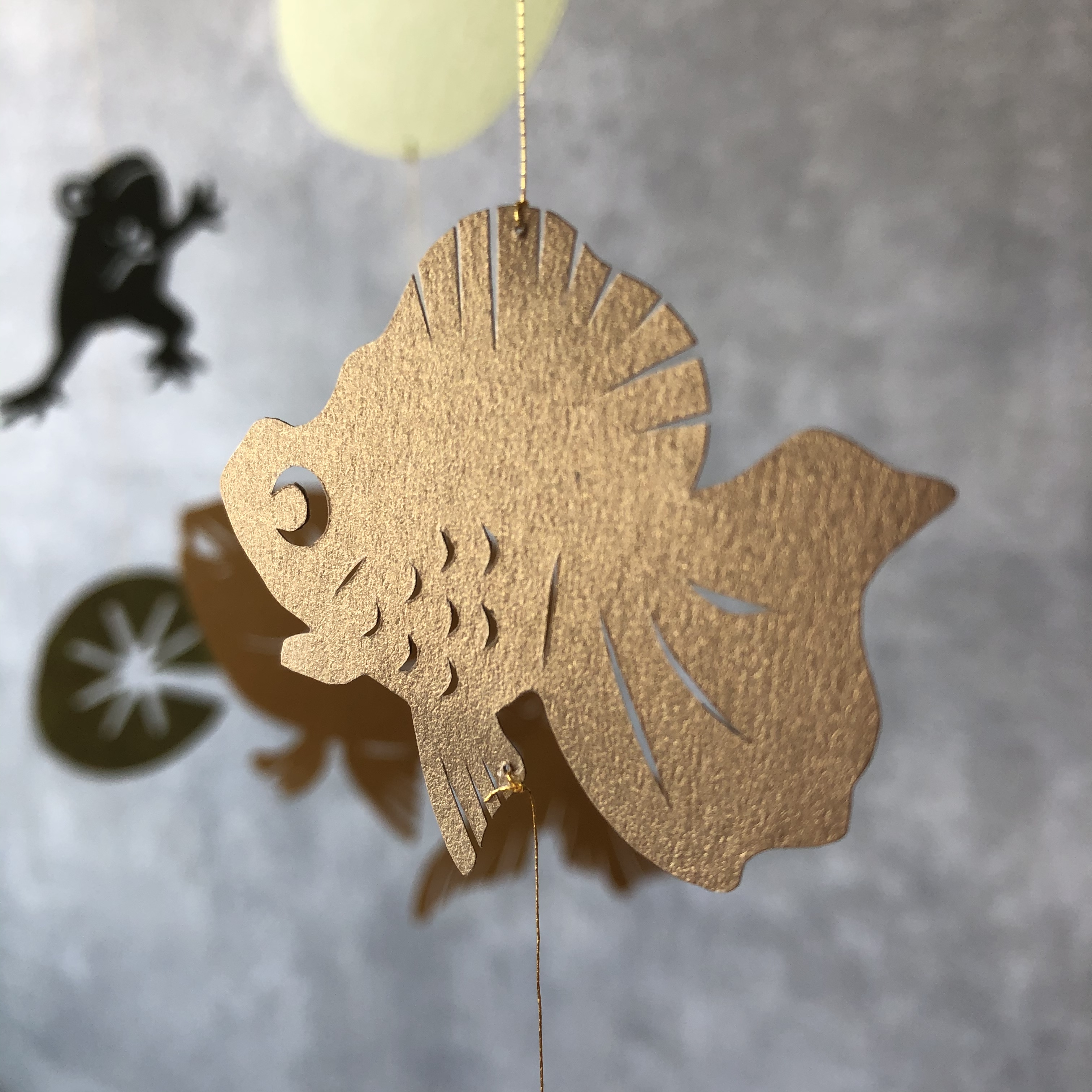 夏のゆらゆら金魚のモビール Iichi ハンドメイド クラフト作品 手仕事品の通販