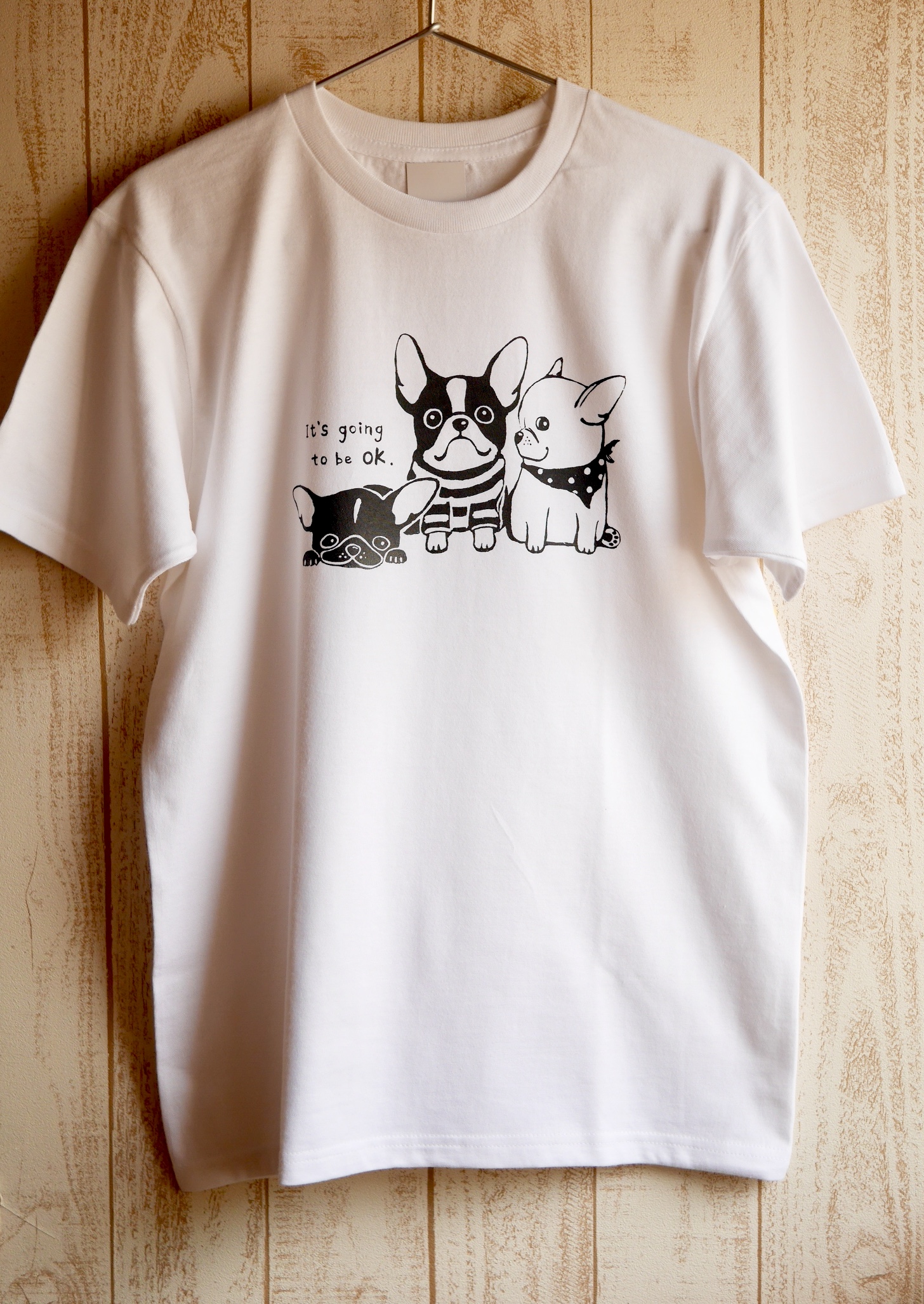 手描きフレンチブルドッグのtシャツ Iichi ハンドメイド クラフト作品 手仕事品の通販
