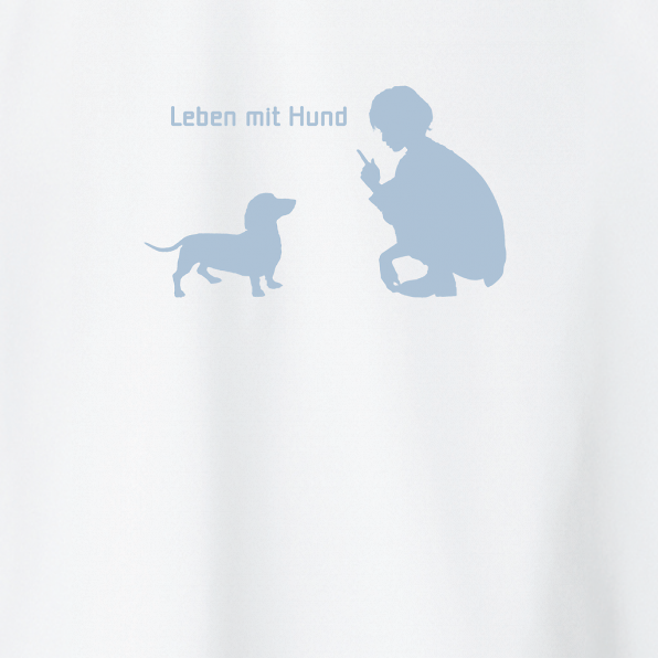 Life With Dog ドライtシャツ ダックスフント ホワイト Iichi ハンドメイド クラフト作品 手仕事品の通販
