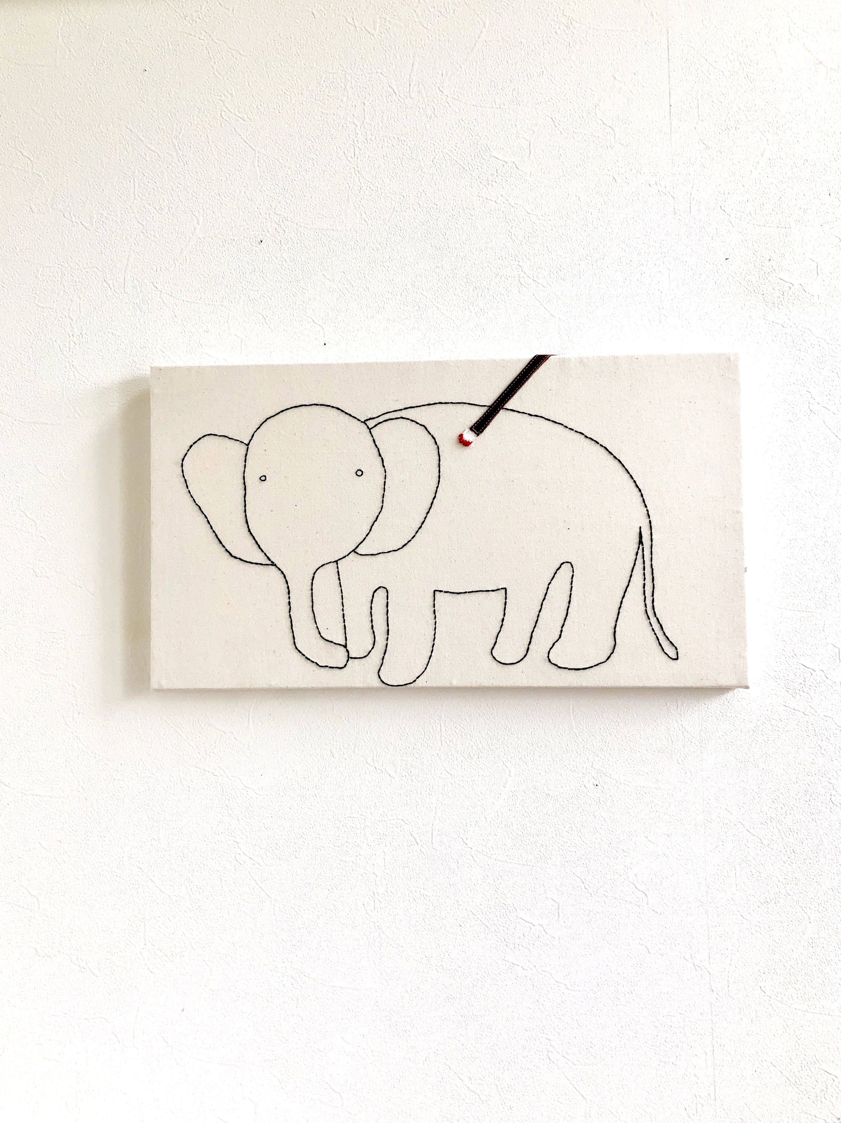 ファブリックパネル 象の塗り絵 Iichi ハンドメイド クラフト作品 手仕事品の通販