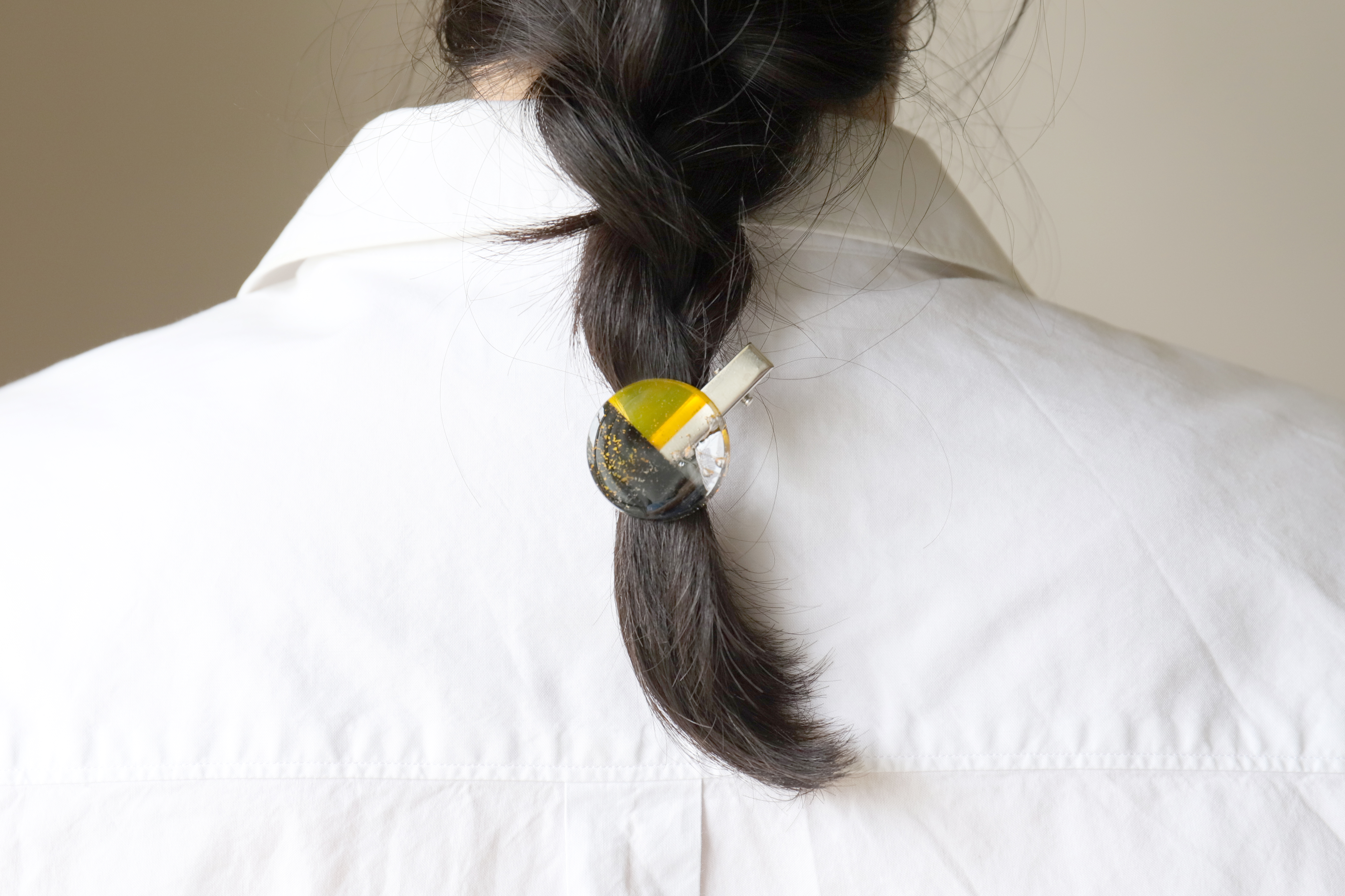 Line Color Flower イエロー ヘアクリップ 731 Iichi Line Color Flower イエロー ヘアクリップ 731 Iichi