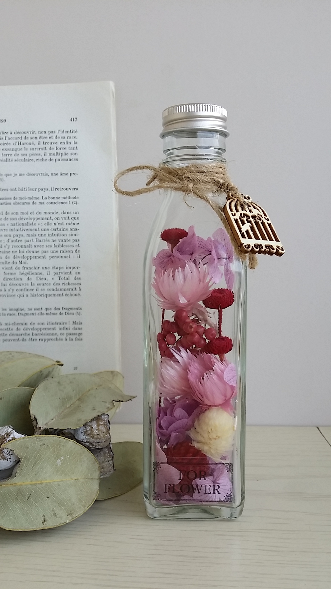 花の三色物語シリーズ ふんわりフラワーボトル Iichi ハンドメイド クラフト作品 手仕事品の通販